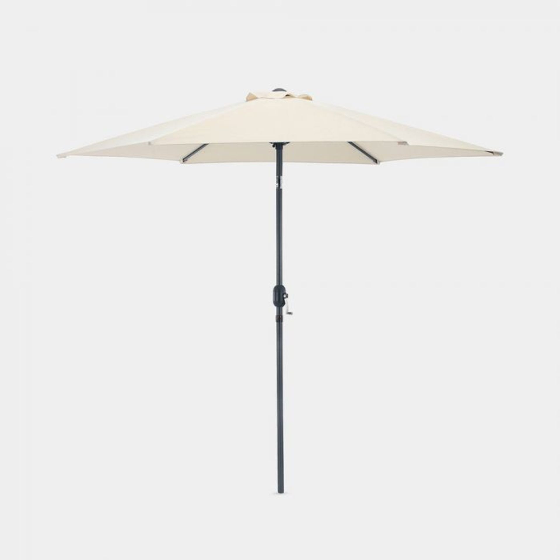 Ivory Cream 2.7m Steel Garden Parasol. hat better way to celebrate the arrival of the sun than by