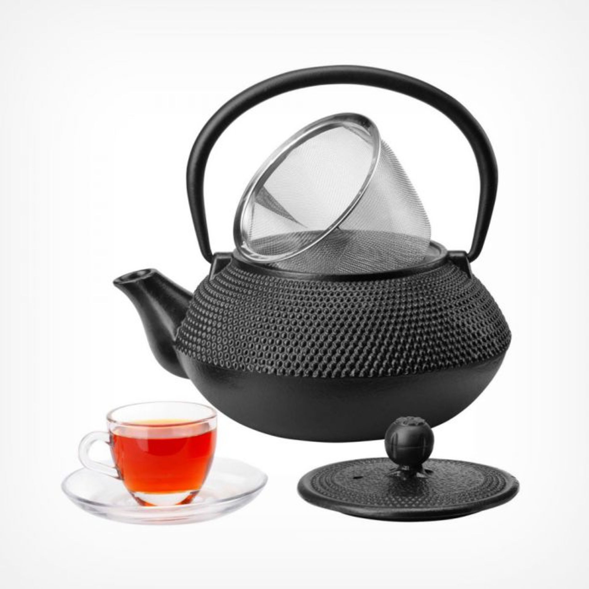 Japanese Style Cast Iron Teapot. A beautifully Japanese inspired luxury cast iron tea pot makes a