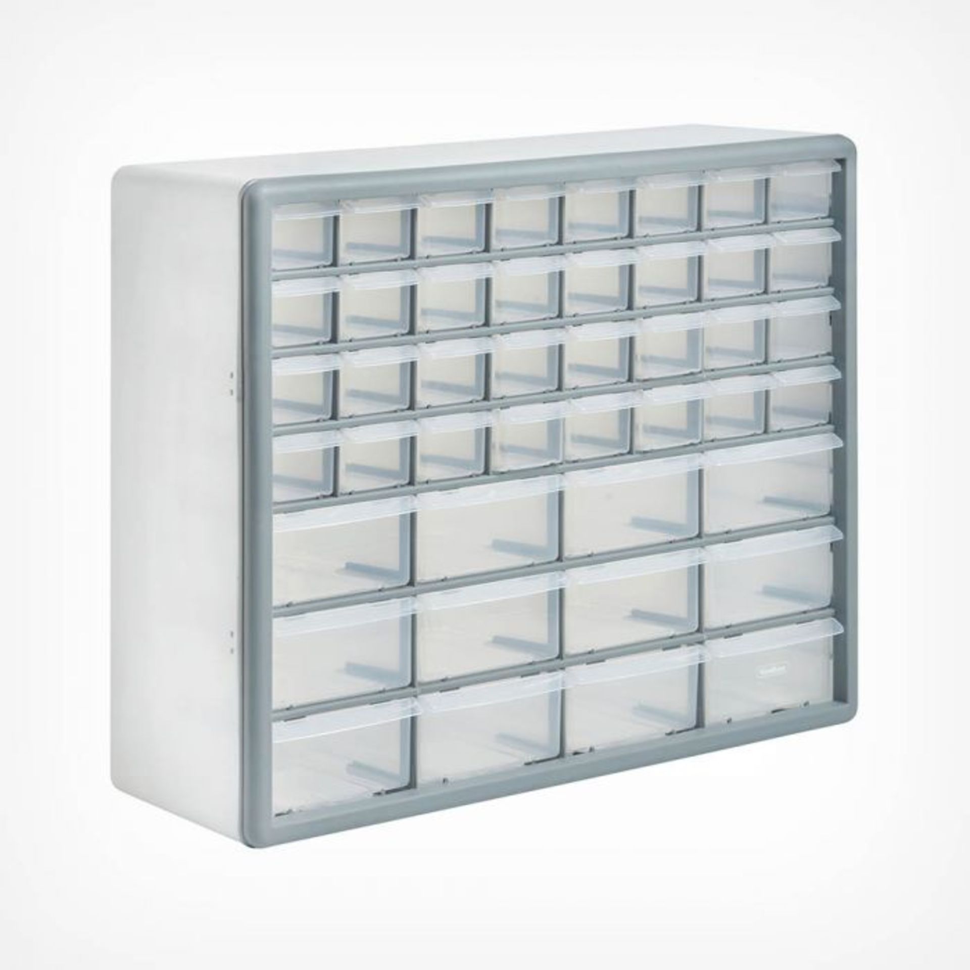 44 Drawer Storage Organiser - White. Bring some order to small parts storage with the luxury 44