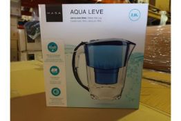 PALLET TO INCLUDE 36 x New Boxed Kasa Oria Aqua Leve 2.8L Water Filter Jugs. Each Includes 1 x