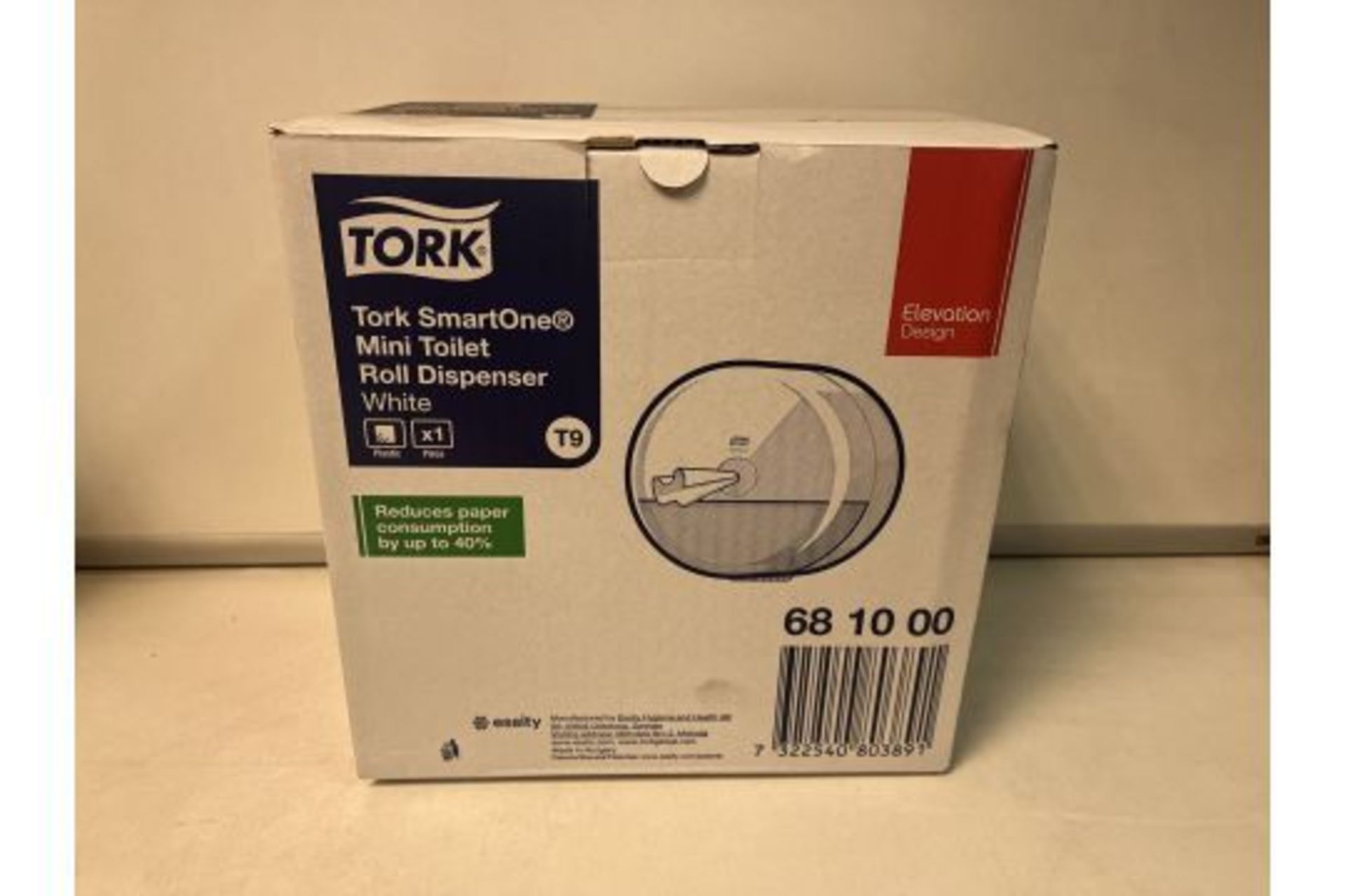 PALLET TO CONTAIN 15 X BRAND NEW TORK 68100 SMART ONE MINI TOILET ROLL DISPENSER RRP £99 EACH R10