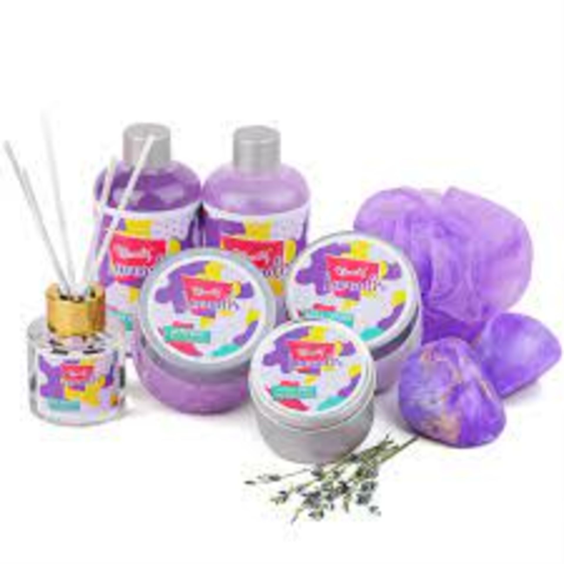 4 X Lavender Bath & Shower Jewelry Box. (SKU: BFF-BP20-001-1 ROW7). 10pcs Spa Set Meet Your Needs: - Image 3 of 3