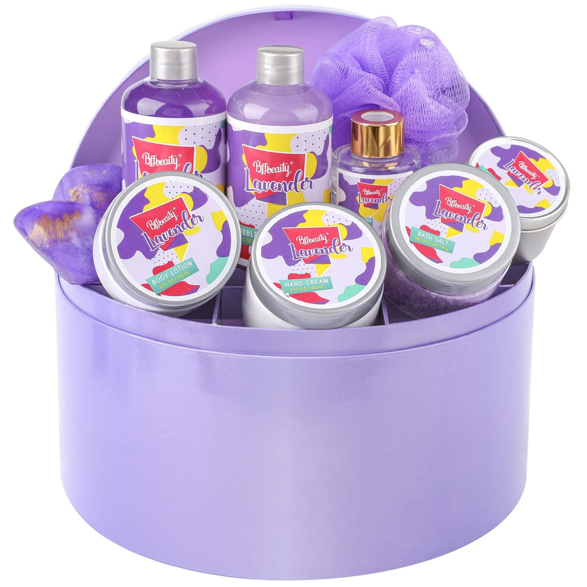 4 X Lavender Bath & Shower Jewelry Box. (SKU: BFF-BP20-001-1 ROW7). 10pcs Spa Set Meet Your Needs: