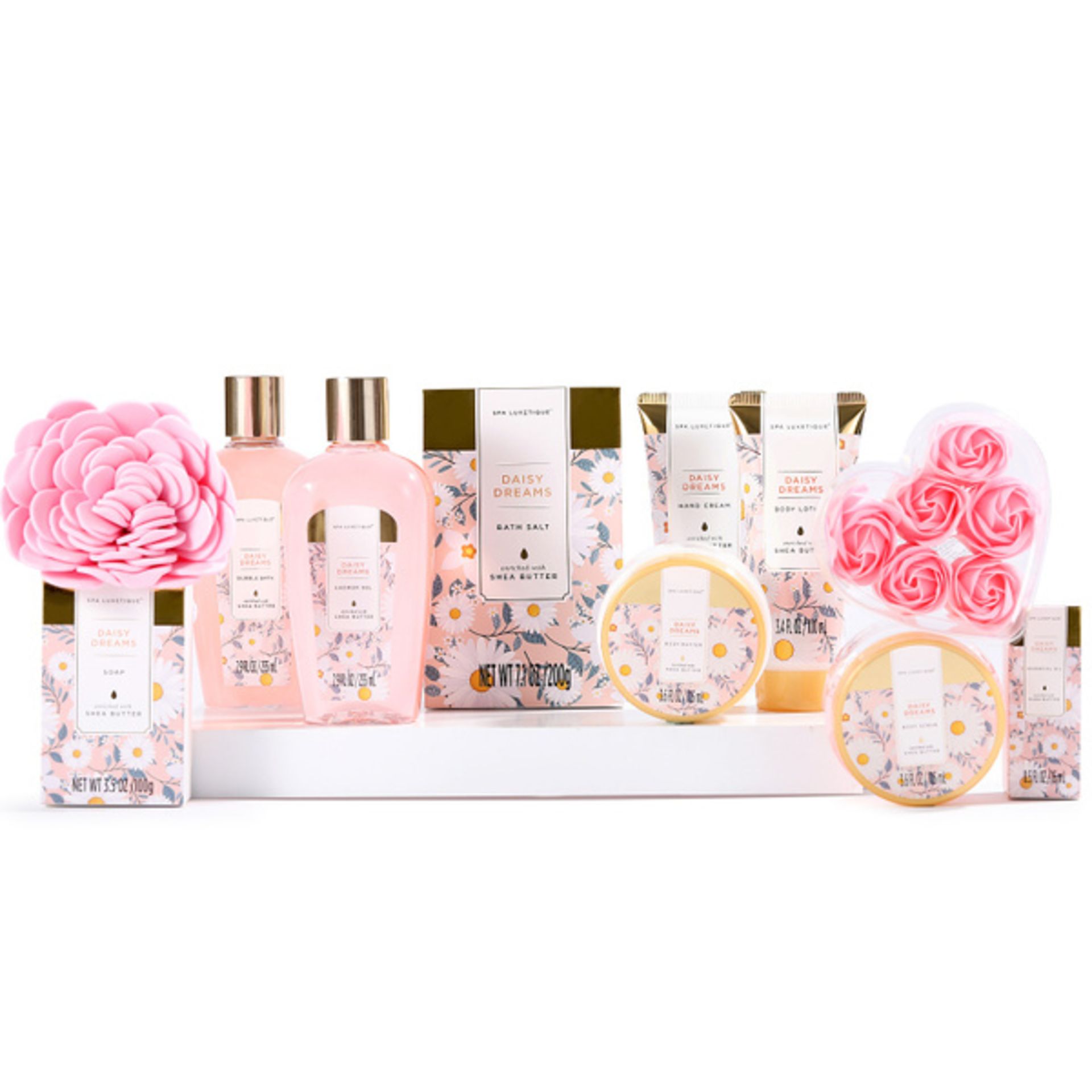 12 X NEW PACKAGED Daisy Dreams Bath Gift Box. (SKU: SPA-BP-08-1-ROW7). Luxurious 12pcs Home Spa - Image 2 of 2