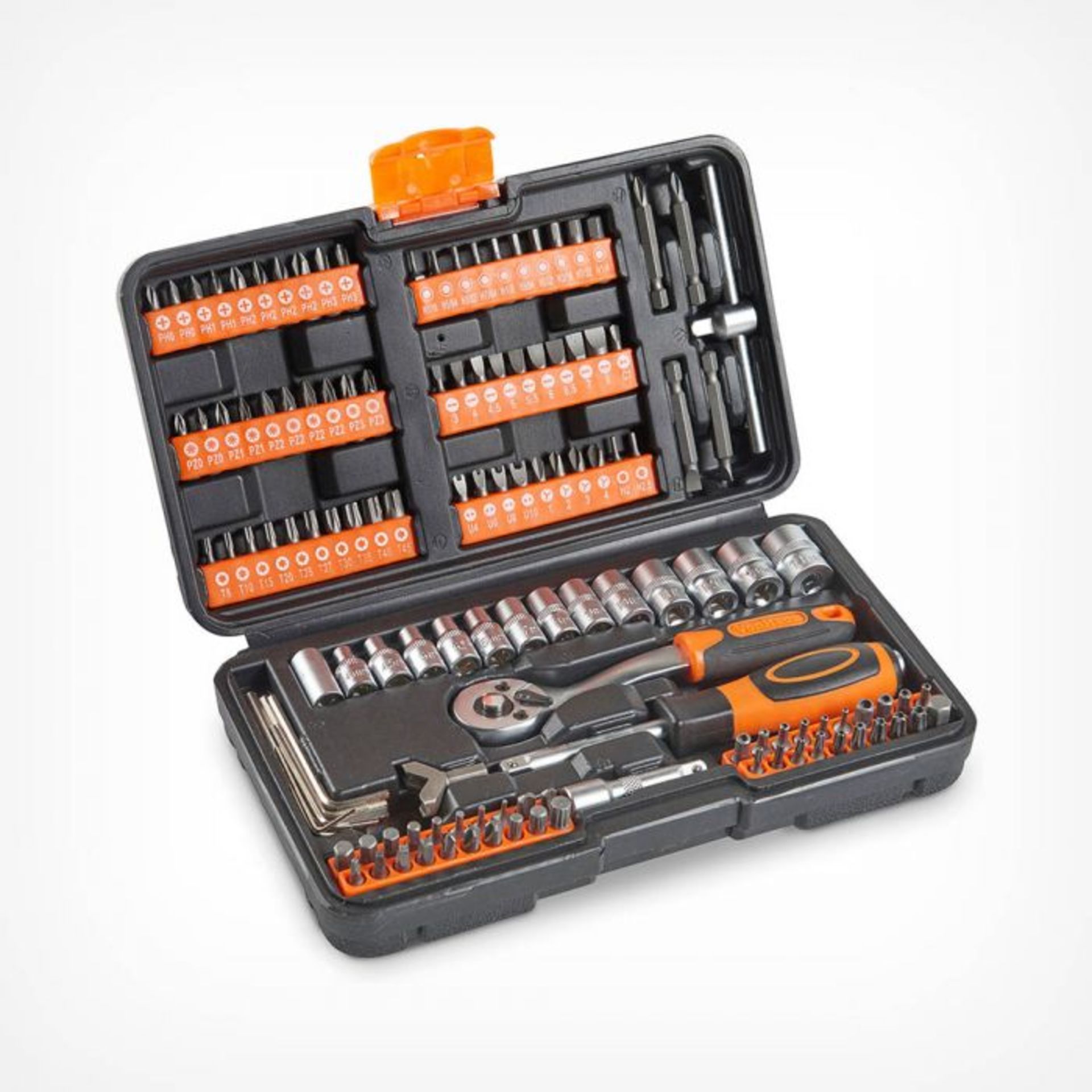 10 x Boxed 130pc Socket + Bit Sets. (REF176-OFC) Be prepared for the unexpected with the 130pc