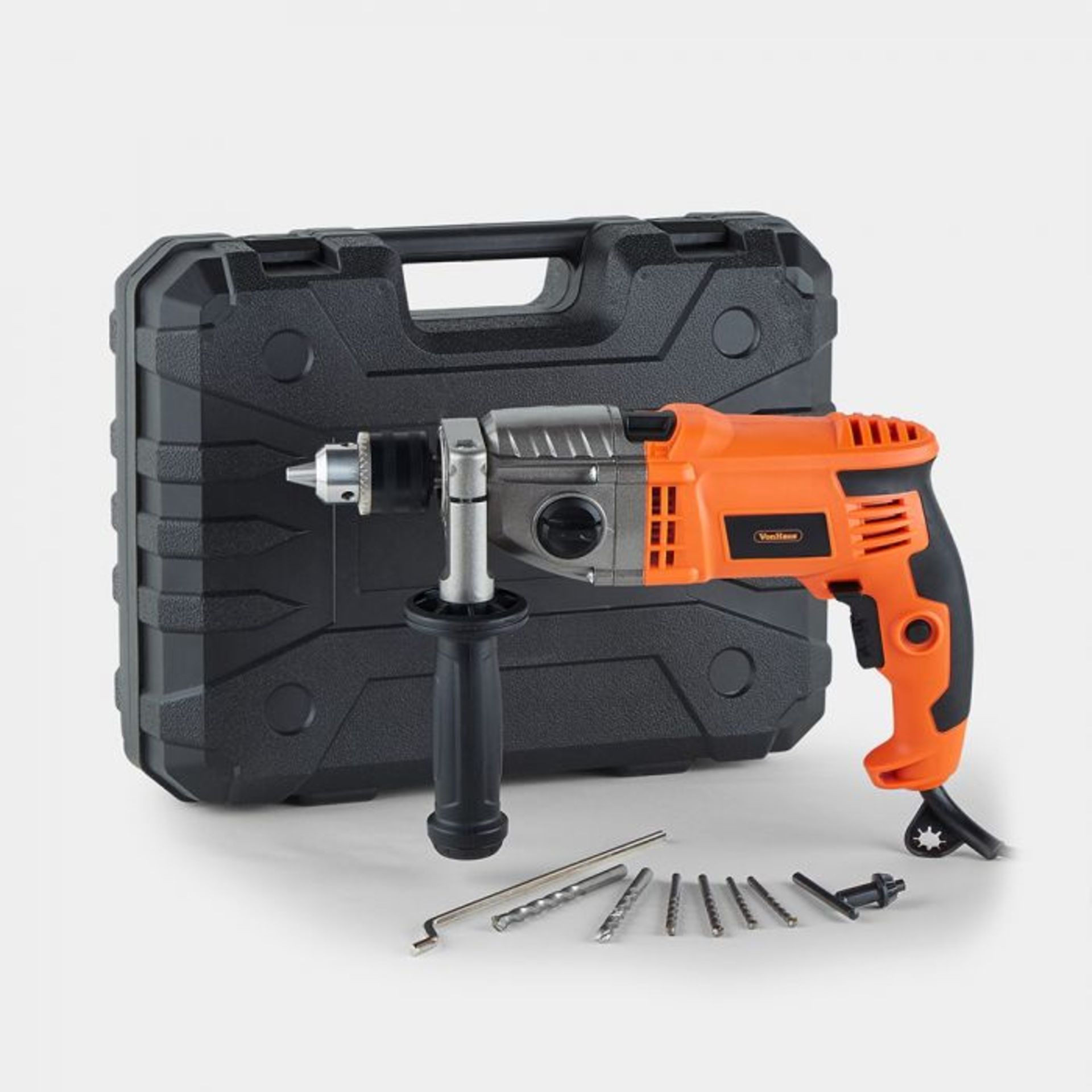 1200w 2 Speed Impact Drill. The dual drill or hammer function, high quality 13mm keyed chuck and 6