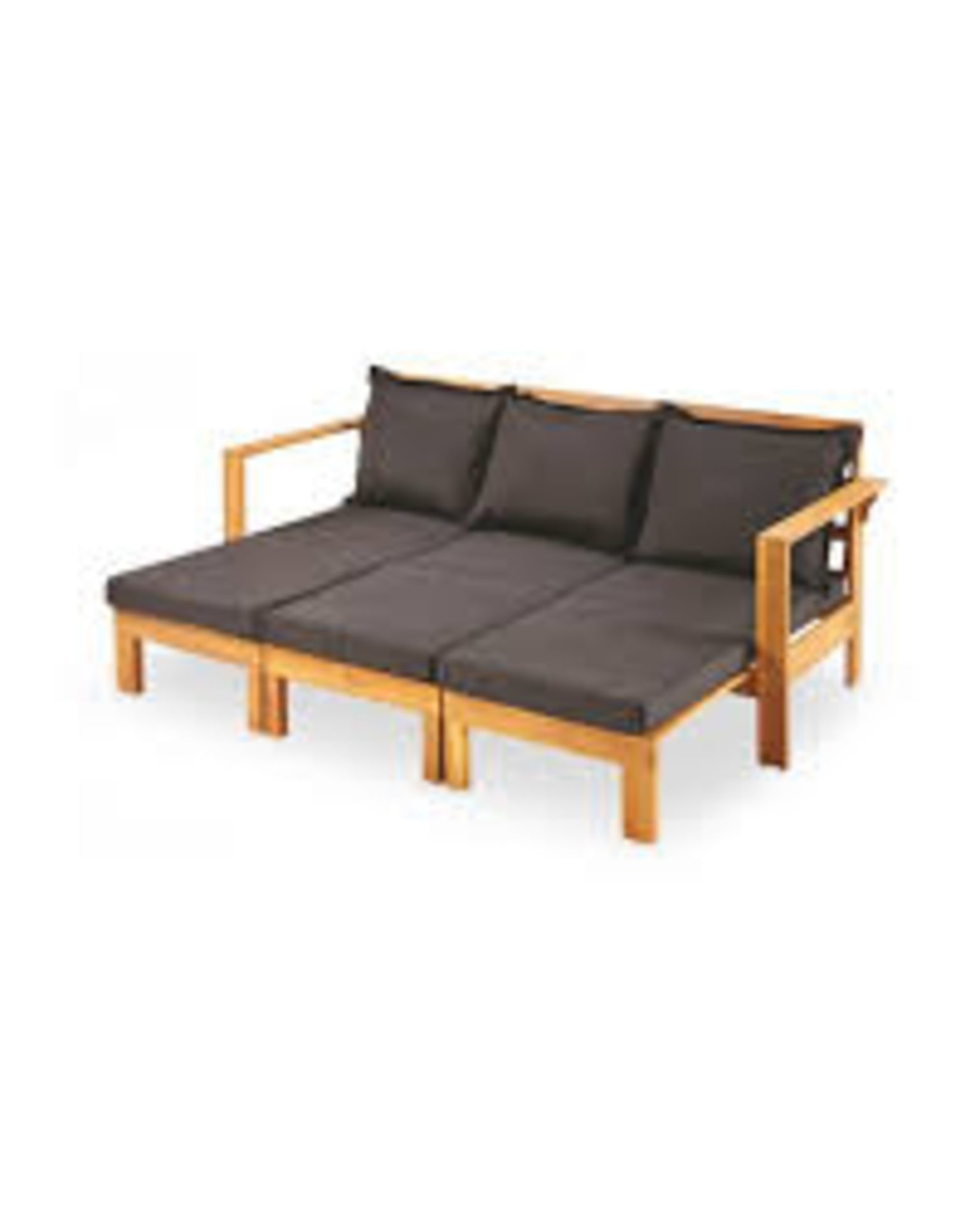 Luxury Wooden Garden Day Bed. Create a place of outdoor comfort with this stylish Luxury Wooden - Image 2 of 2