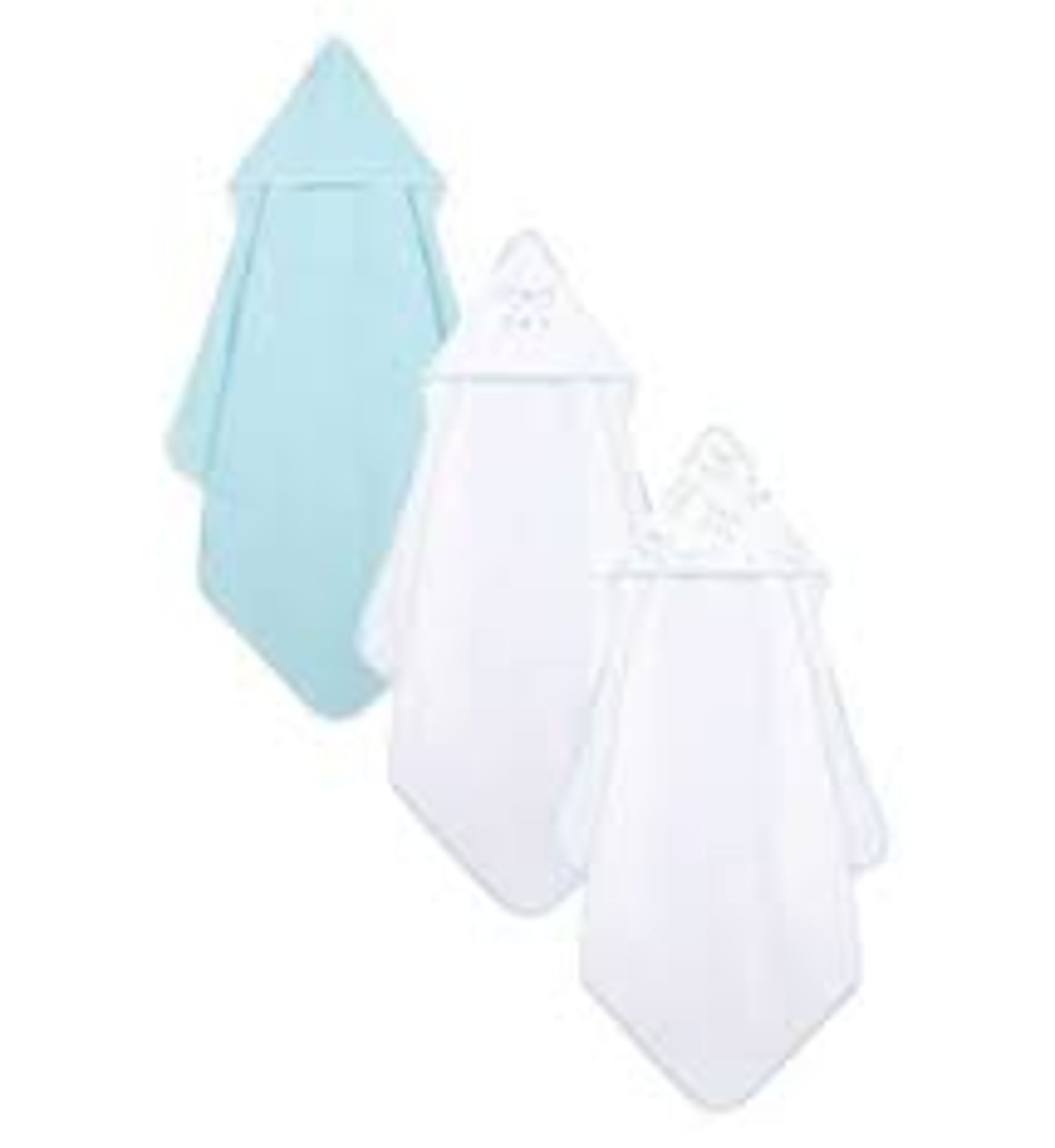 10 X NEW PACKAGED MOTHERCARE SETS OF 3 CUDDLE AND DRY TOWELS. SUITABLE FROM BIRTH. ROW 2.