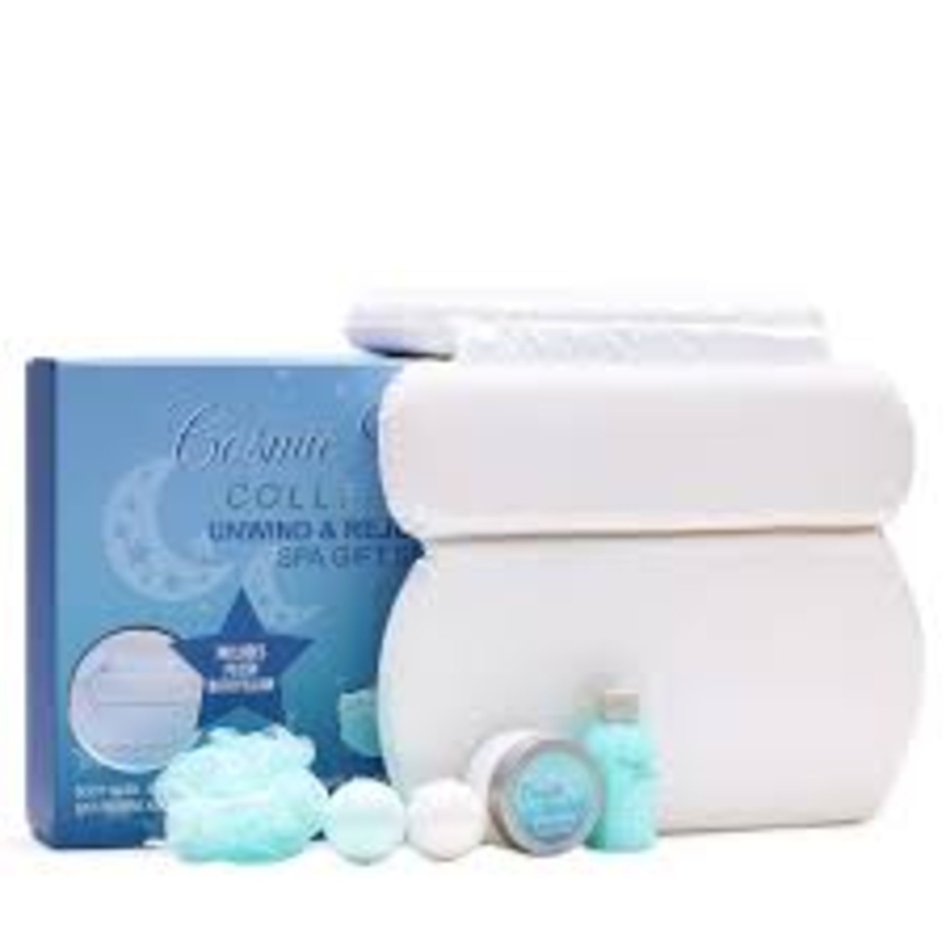 PALLET TO CONTASIN 90 x New Packaged Spa Luxetique Cosmic Dreams Vanilla Spa Gift Set. (SKU:SPA-BA-