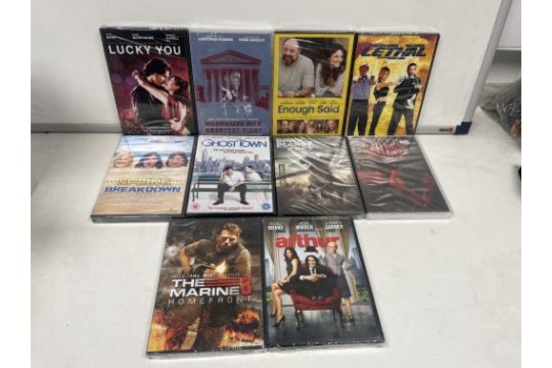 150 X NEW SEALED ASSORTED DVDS. LOT RRP CIRCA £1,000. (ROW2)