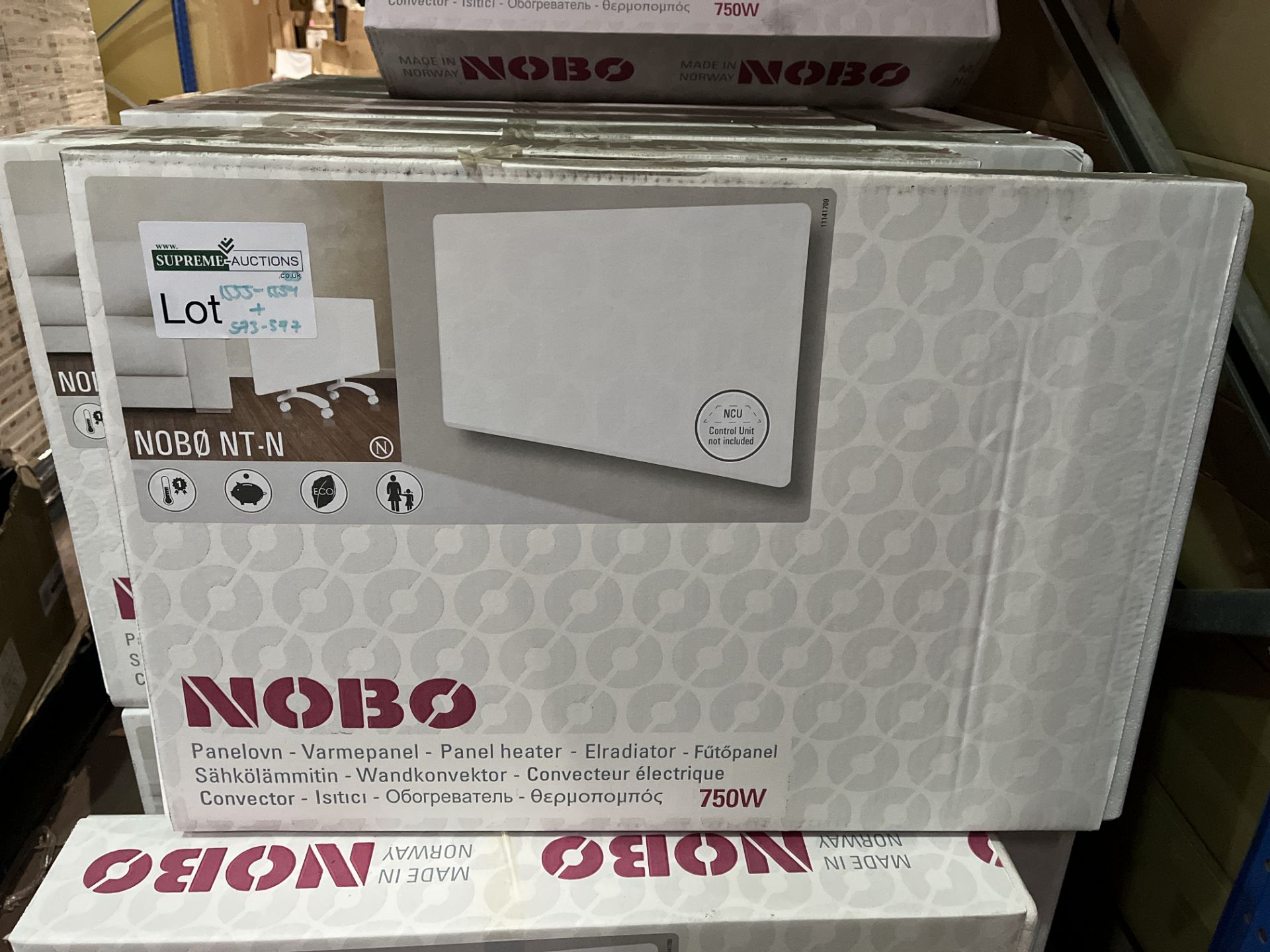 BRAND NEW NOBO NTE4N07 750W SLIMLINE DIGITAL PANEL HEATER RRP £149 R18