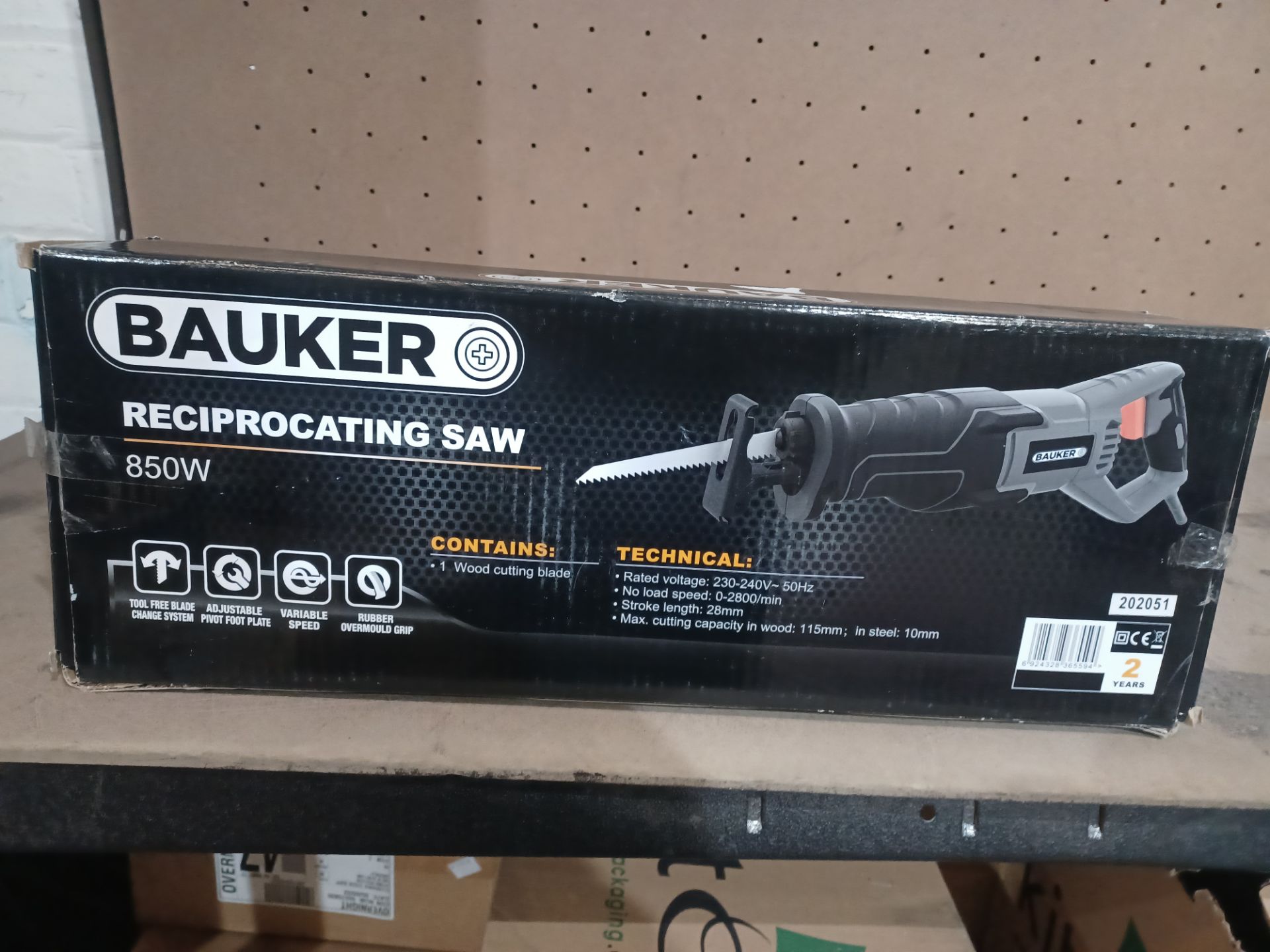 3 X BAUKER 850W RECIPROCATING SAW UNCHECKED - PCK