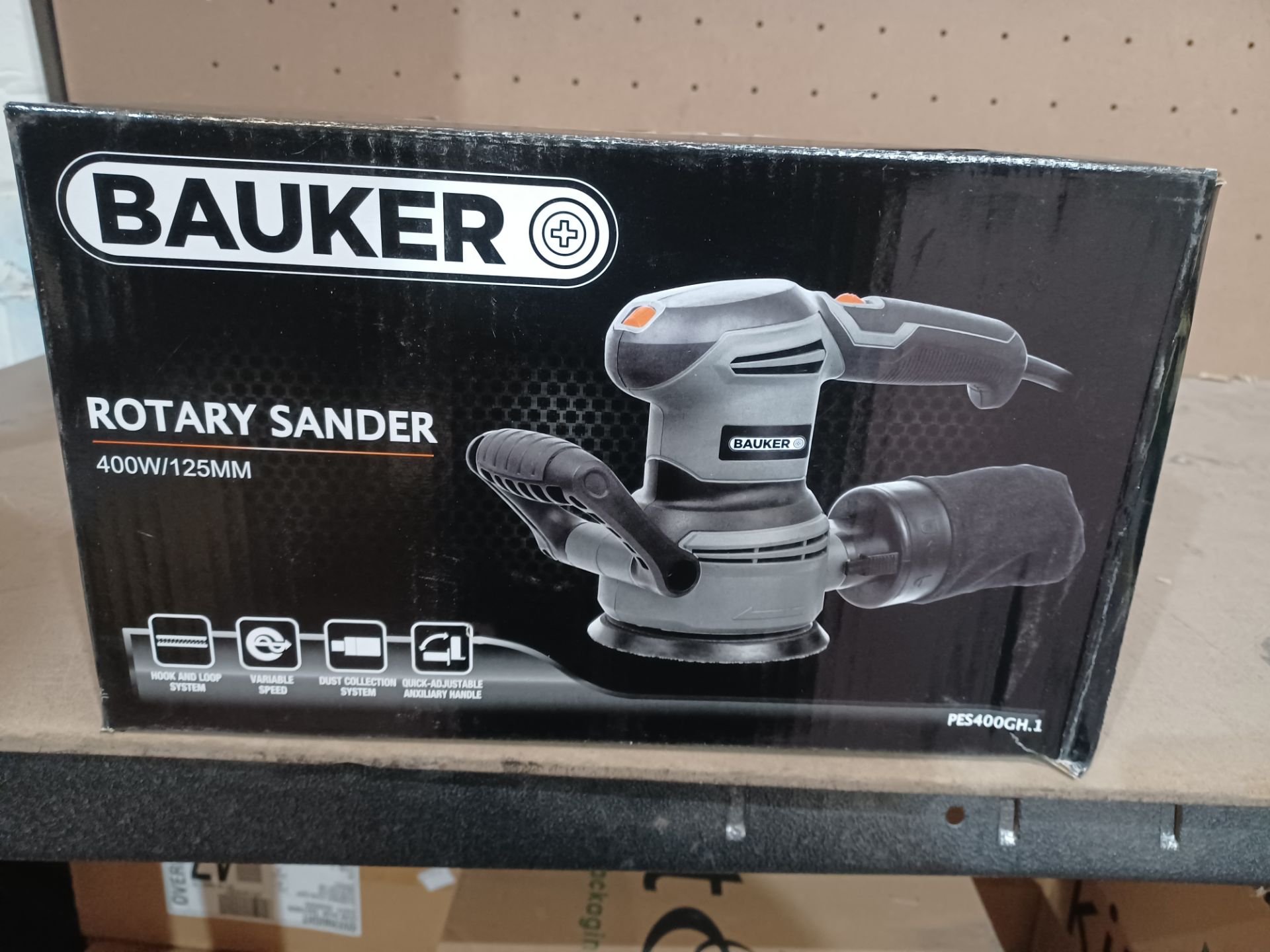 3 X BAUKER 400W 125MM ROTARY SANDER - PCK