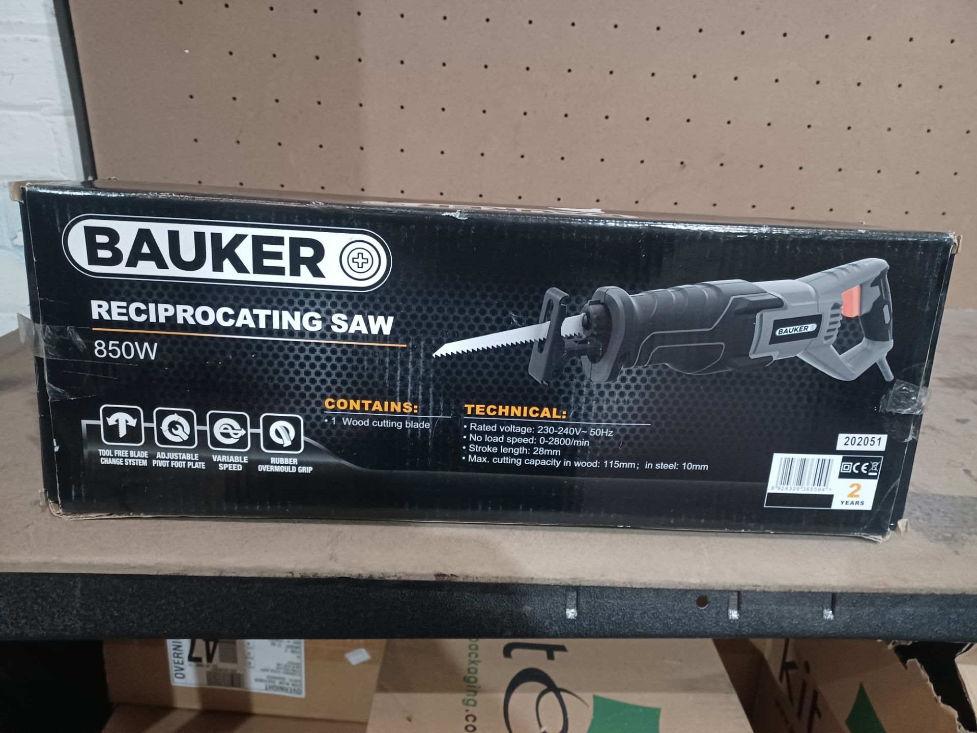 3 X BAUKER 850W RECIPROCATING SAW UNCHECKED - PCK