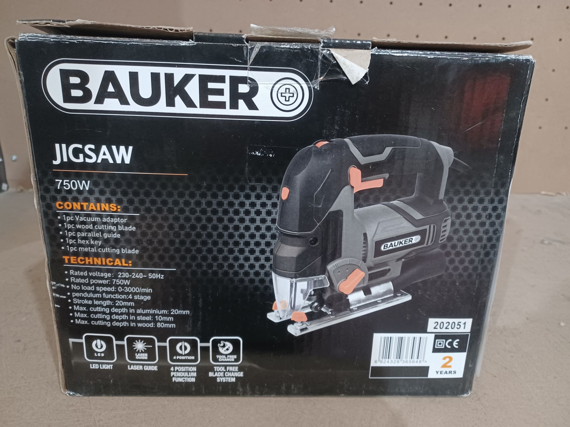 2 X BAUKER 750W JIGSAW UNCHECKED - PCK