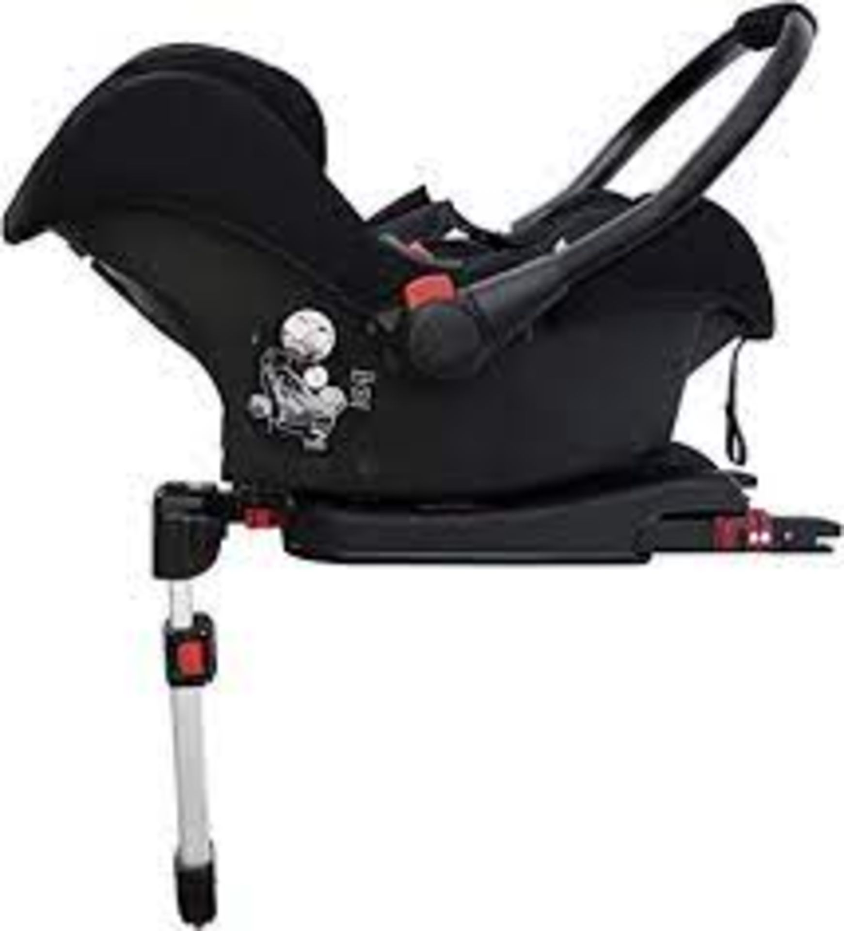 ICKLE BUBBA BLACK GALAXY CAR SEAT WITH ISOFIX BASE RRP £200 S1-16