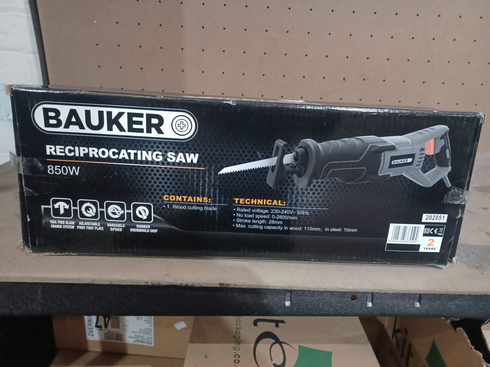 3 X BAUKER 850W RECIPROCATING SAW UNCHECKED - PCK