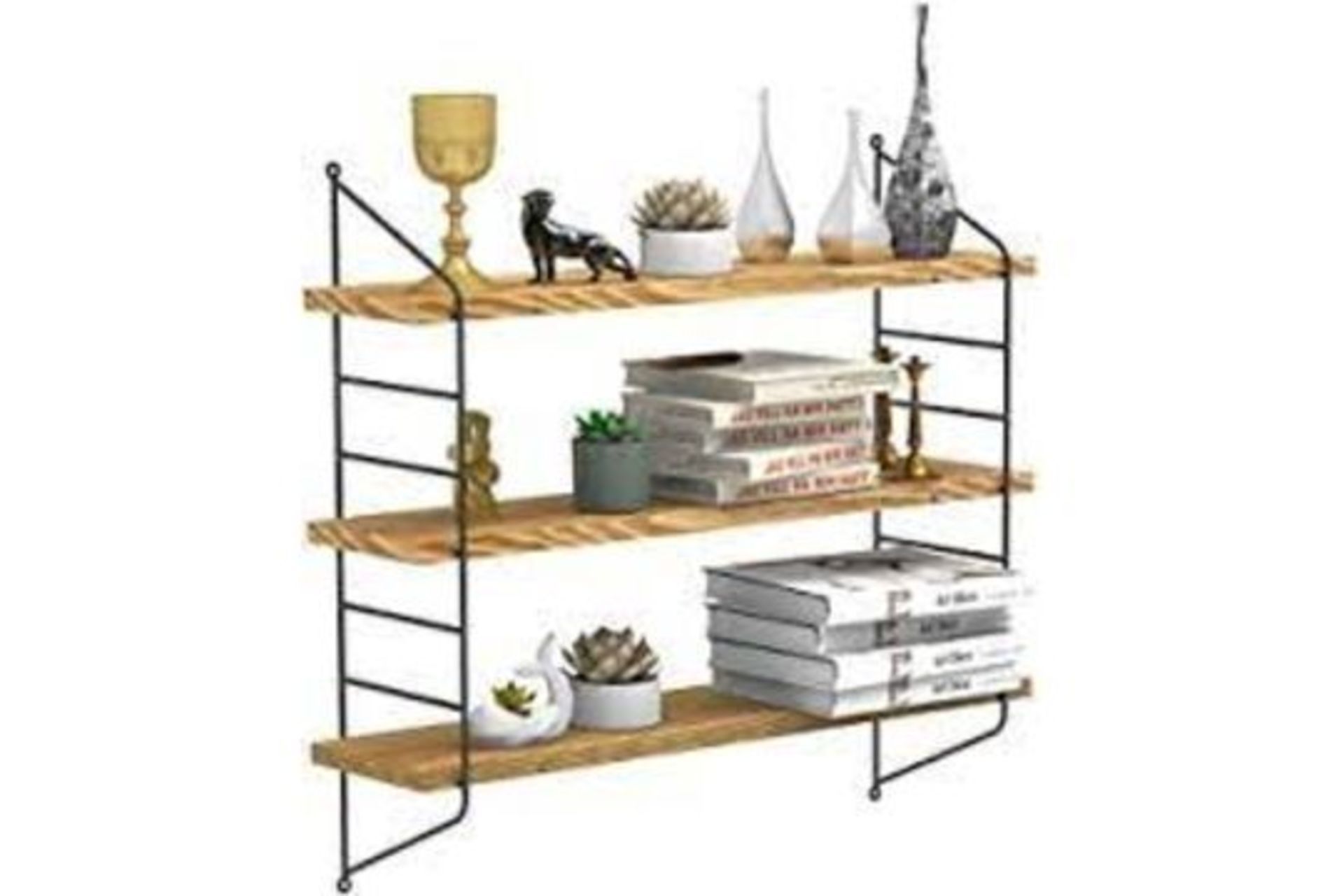 3 X NEW BOXED LUXURY WIDE 3 TIER SHELVING UNITS (CS) R10