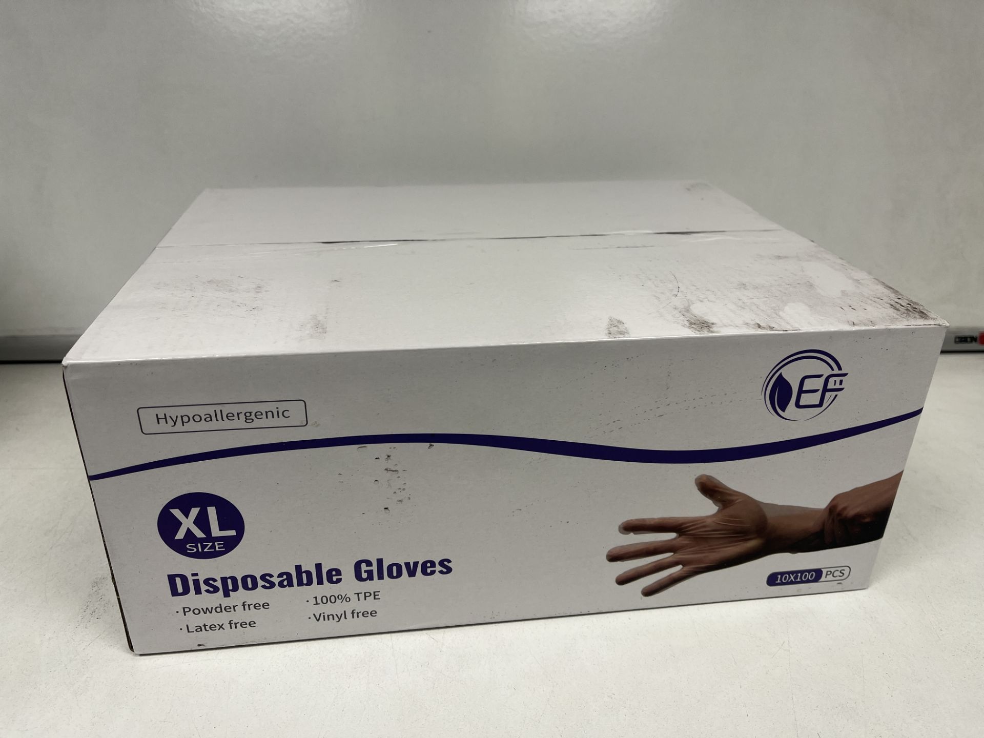 50 X BRAND NEW PACKS OF 100 CLEAR TPE DISPOSABLE GLOVES SIZE XL R2