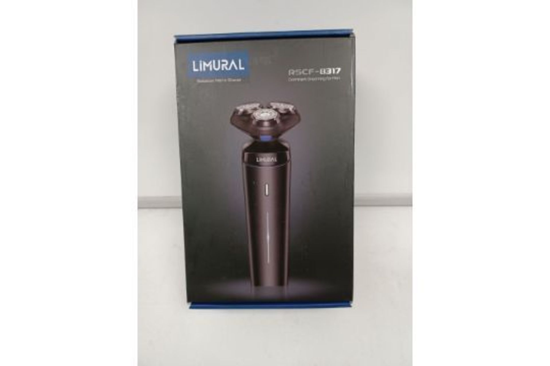 2 X NEW BOXED LIMURAL ROTATION MENS ELECTRIC SHAVERS. RSCF-8317. LITHIUM ION BATTERY. OFC