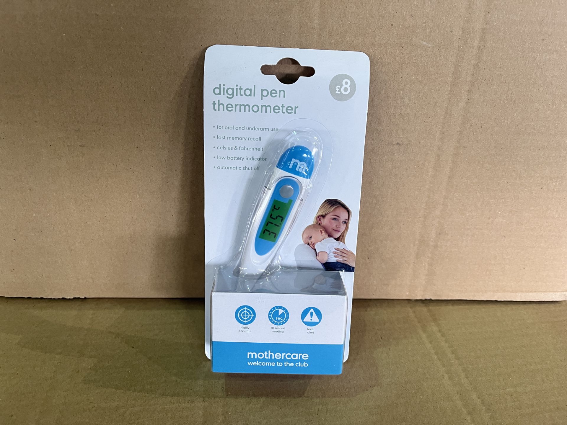 60 X BRAND NEW MOTHERCARE DIGITAL PEN THERMOMETERS R15
