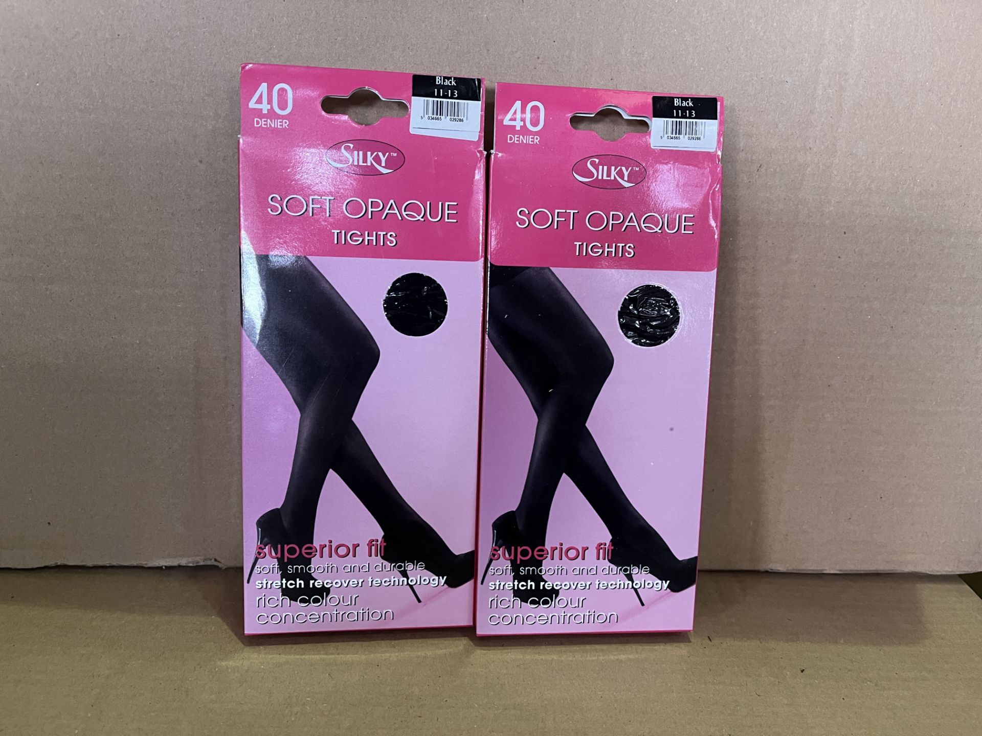 150 X BRAND NEW SILKY BLACK SOFT OPAQUE TIGHTS 40 DENIER 11-13 R15