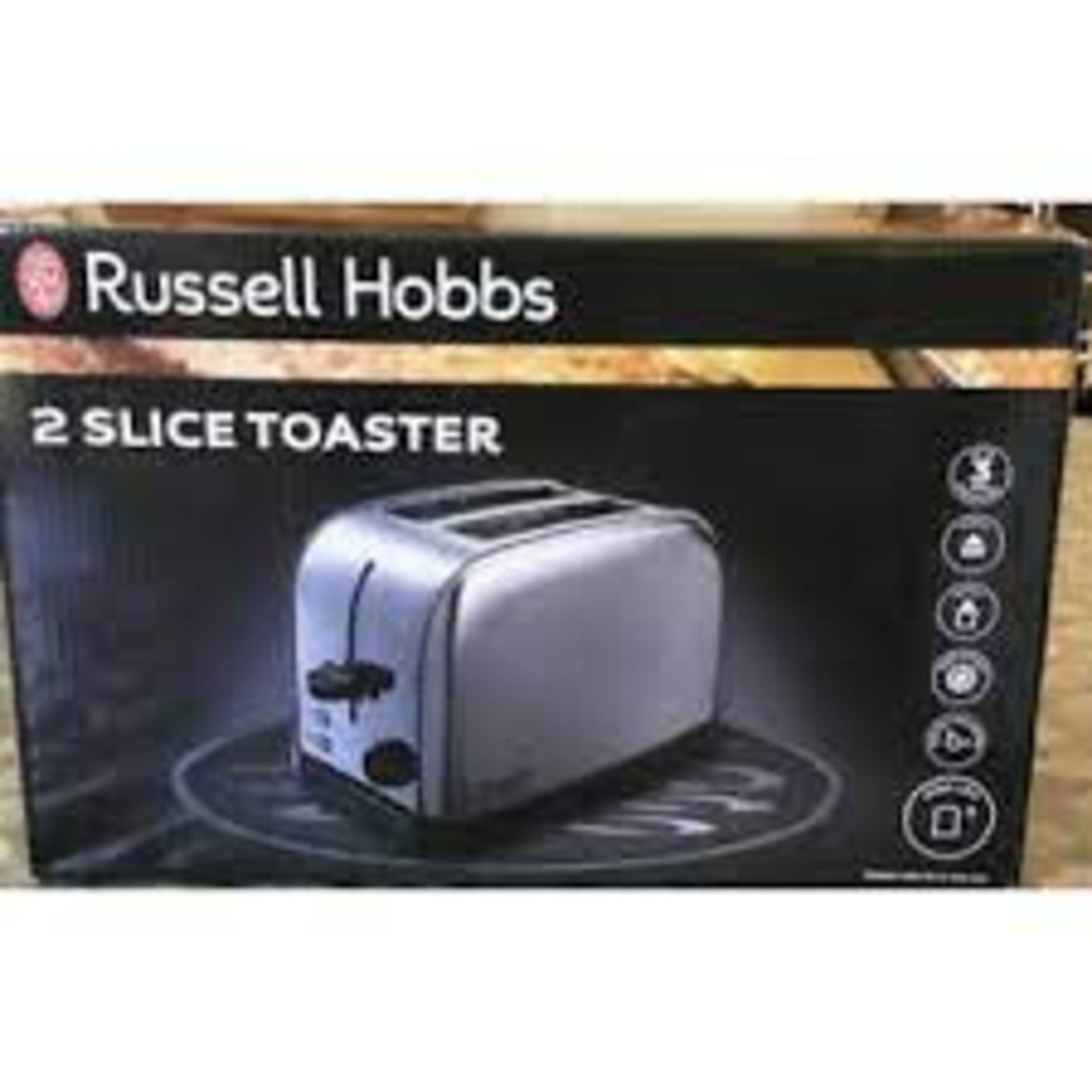 3 X BRAND NEW RUSSELL HOBBS FUTURA 2 SLICE TOASTERS RRP £40 EACH R10/11