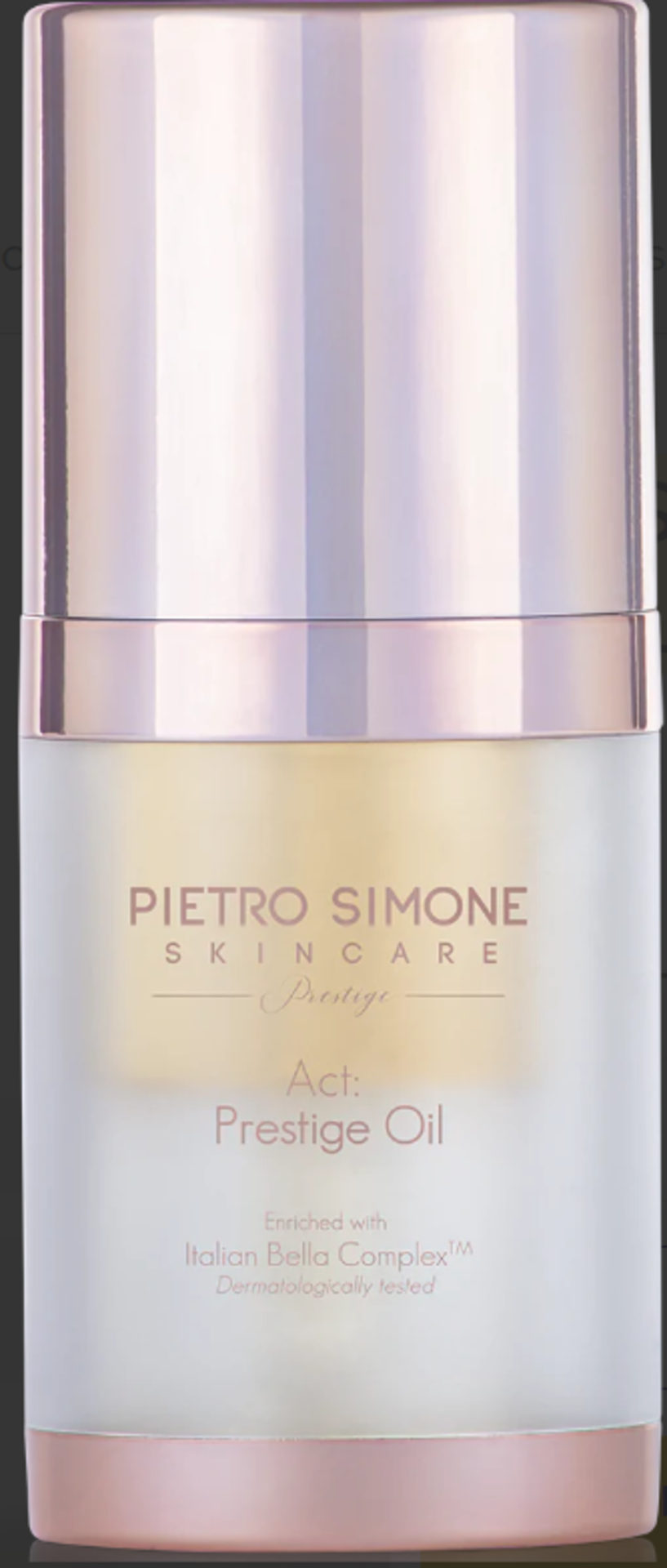 Pietro Simone Skincare: PRESTIGE ACT: PRESTIGE OIL 30ML. RRP £125.00. The highly-effective L22 lipid