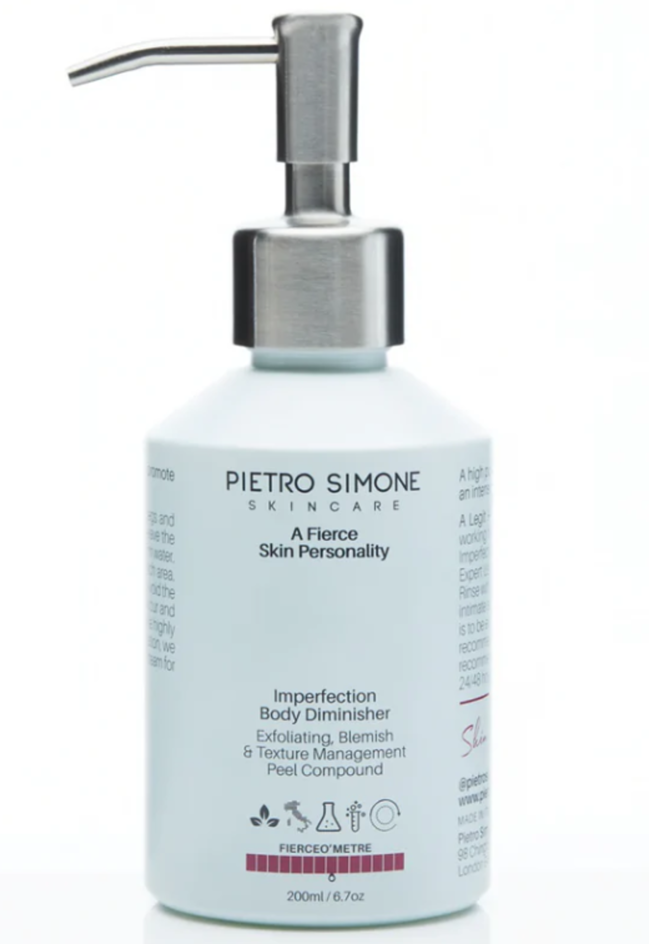 2 x Pietro Simone Skincare: IMPERFECTION BODY DIMINISHER 200ML. RRP £85.00. A high potency blend