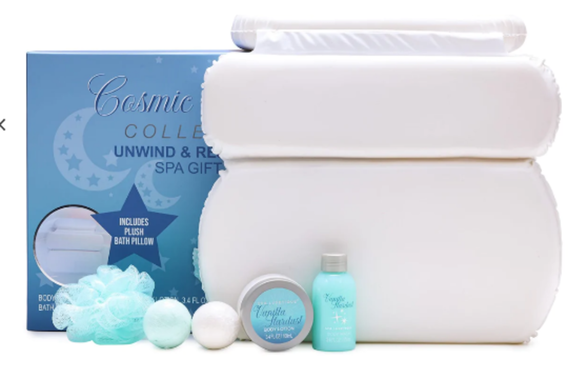 4 x New Packaged Spa Luxetique Cosmic Dreams Vanilla Spa Gift Set. (SKU:SPA-BA-01). RRP £59.88 EACH.