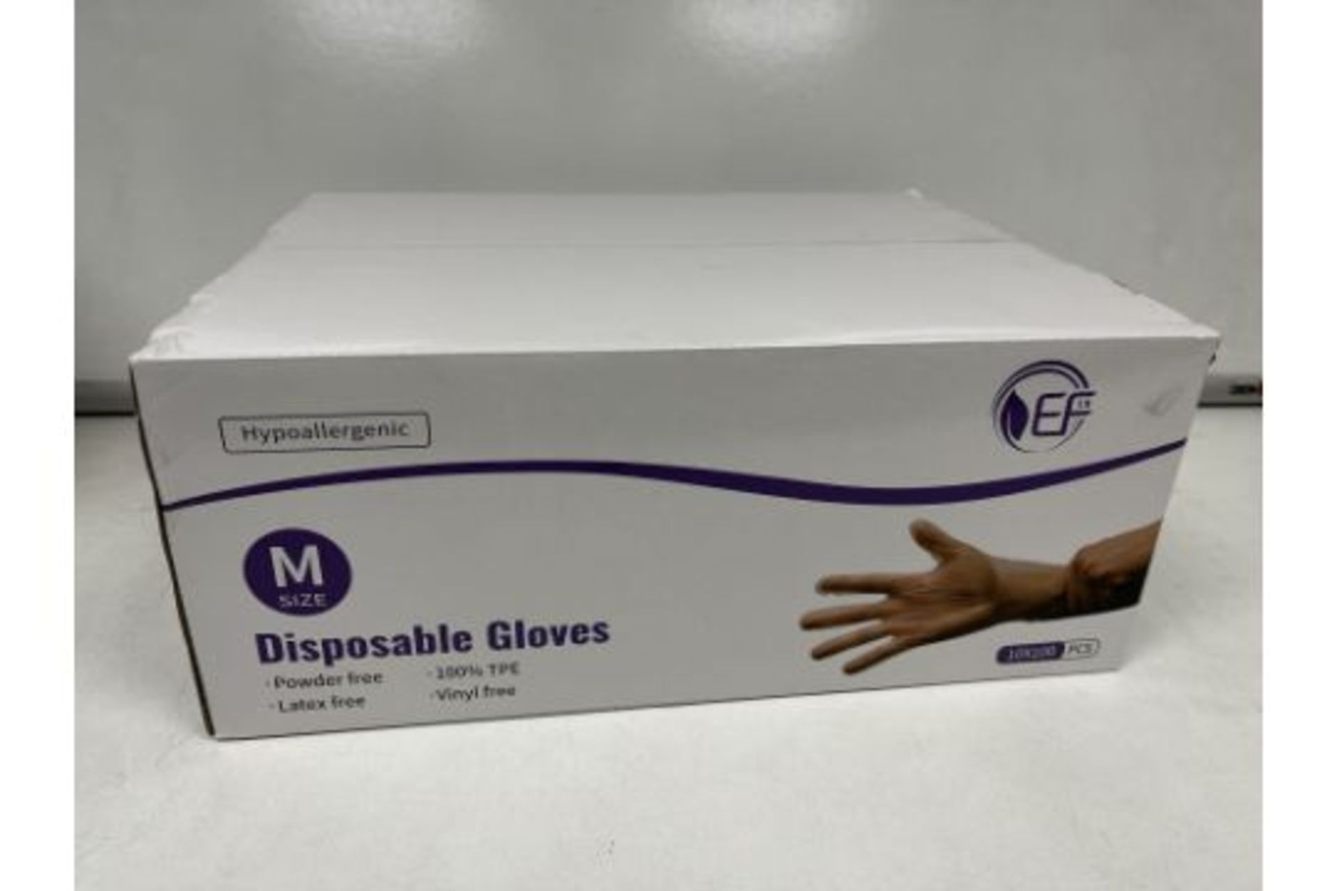 50 X BRAND NEW PACKS OF 100 CLEAR TPE DISPOSABLE GLOVES SIZE XL R2