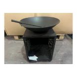BRAND NEW BOXED HIGH END OLIVE AND SAGE THE MALAGA FIREPIT RRP £219 R5