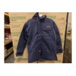 3 X BRAND NEW DICKIES 10OZ INSULATED PARKA JACKETS NAVY SIZE MEDIUM RRP £190 EACH S1