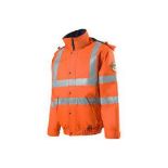 2 X NEW PACKAGED Roots RO4547 Stormbuster Contractor Hi-Vis Flame Retardant Bomber Jacket. RRP £