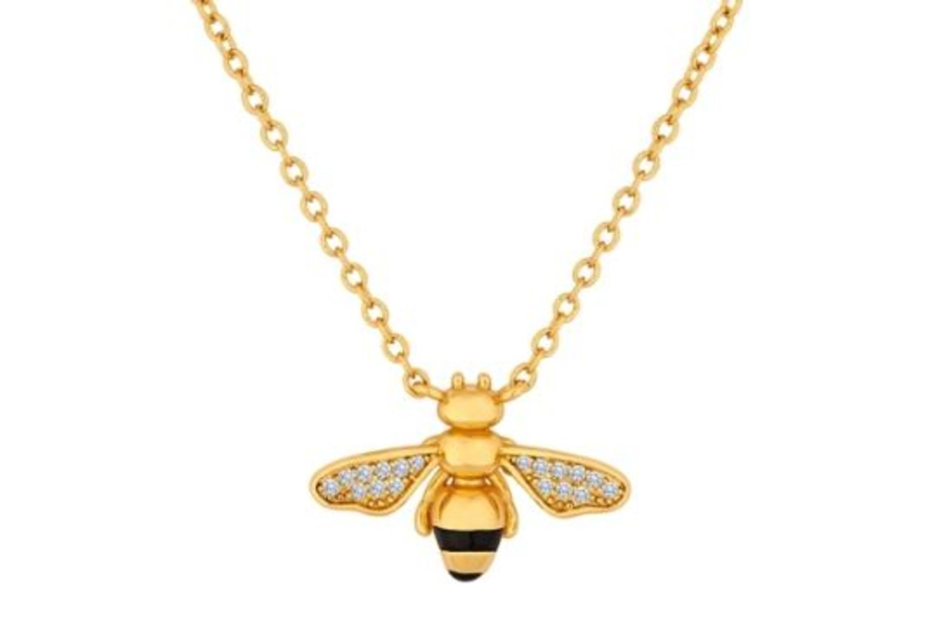 15 X BRAND NEW DIAMONDSTYLE LONDON BEE PENDANT IN GOLD PLATING WITH CRYSTALS RRP £21 EACH