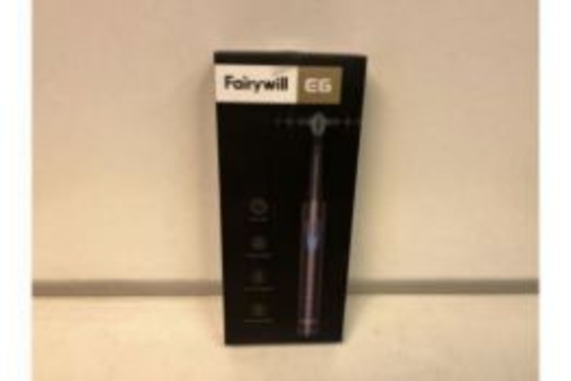 4 X BRAND NEW BOXED FAIRYWILL E6 RECHARGABLE TOOTHBRUSHES. SMART TIMER, 3 OPTIONAL MODES, LOW-
