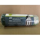 30 X BRAND NEW PACKS OF 25 EVANESS SWING BIN LINERS WITH DRAWSTRING R15