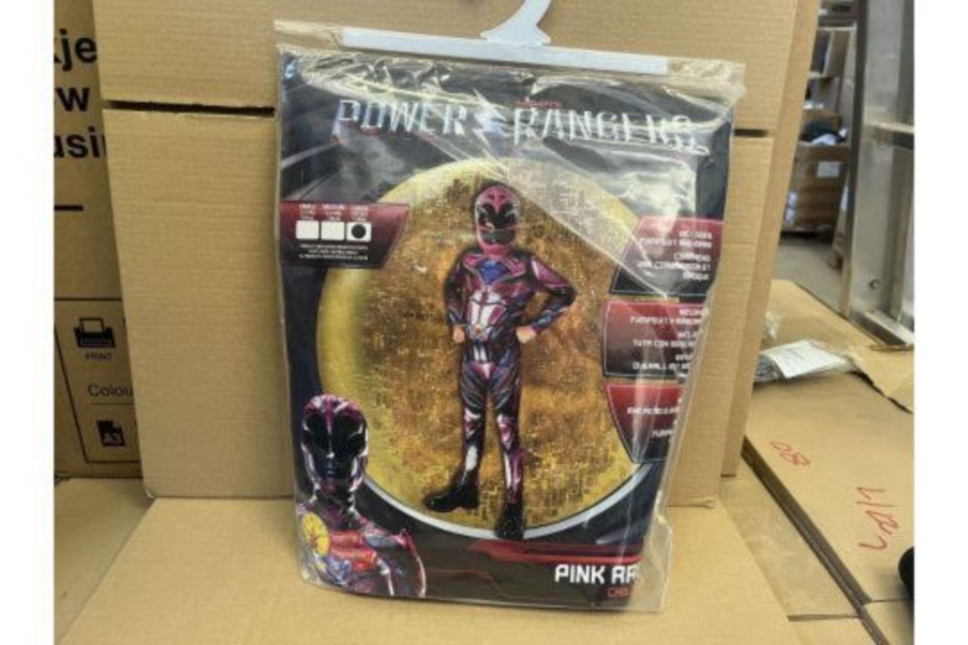 12 X BRAND NEW RUBIES PINK RANGER CHILDS COSTUMES AGE 7-8 RRP £50 EACH S1P