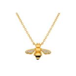 15 X BRAND NEW DIAMONDSTYLE LONDON BEE PENDANT IN GOLD PLATING WITH CRYSTALS RRP £21 EACH