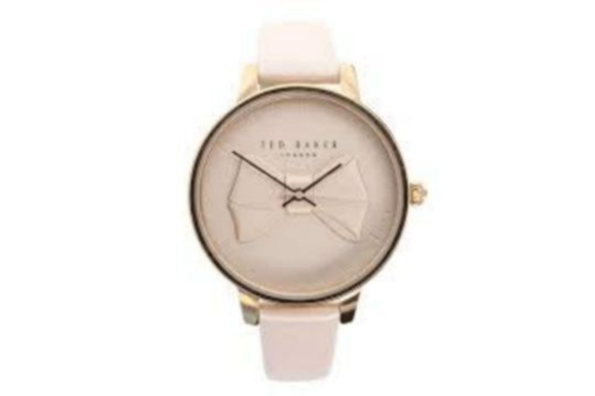 BRAND NEW TED BAKER WHITE STRAP WHITE BOWTIE DIAL FASHION WATCH RRP £199