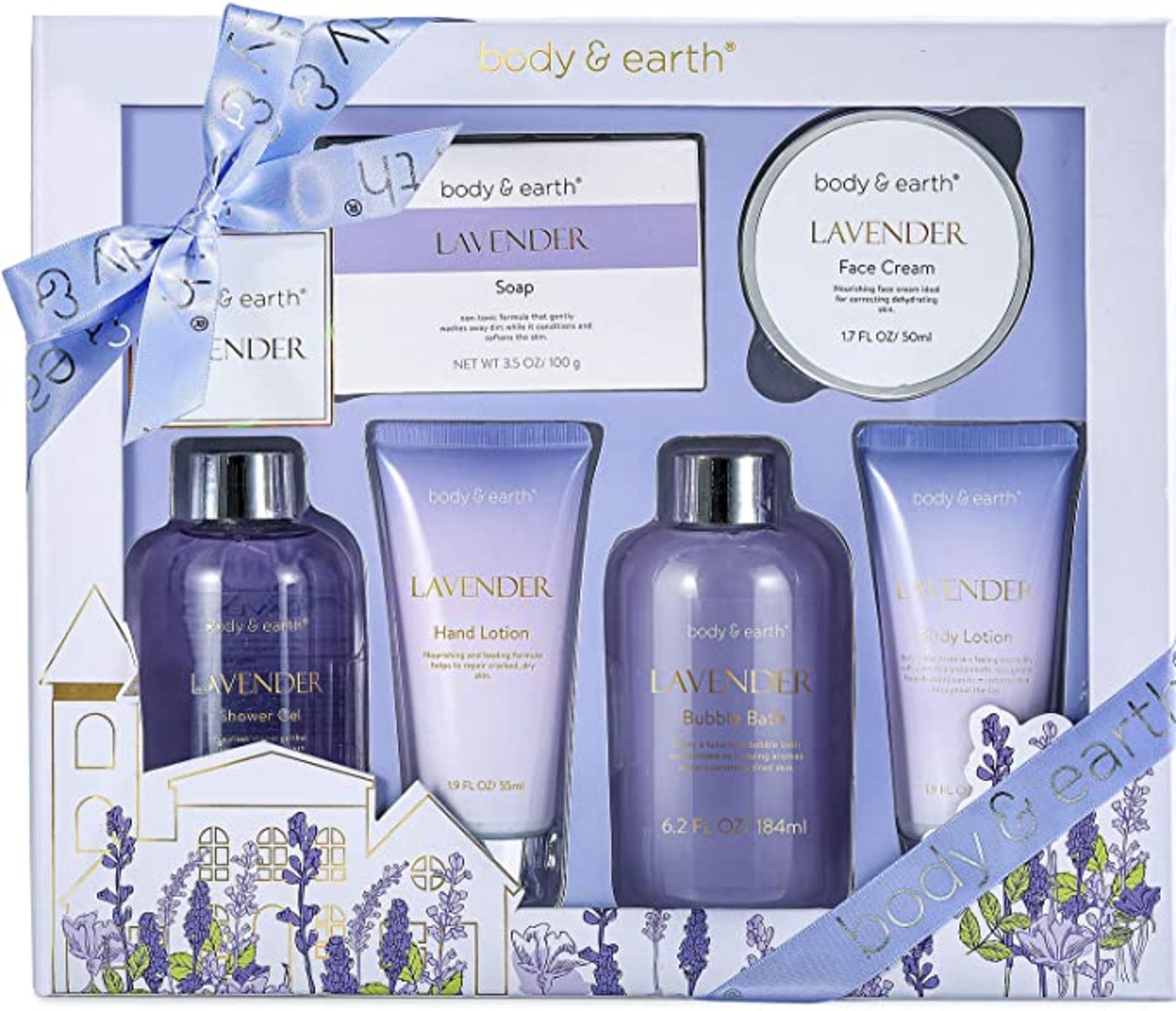 8 X NEW BOXED Bath and Body Gift Set - Luxurious 6 Pcs Bath Kit for Women, Body and Earth Spa Set