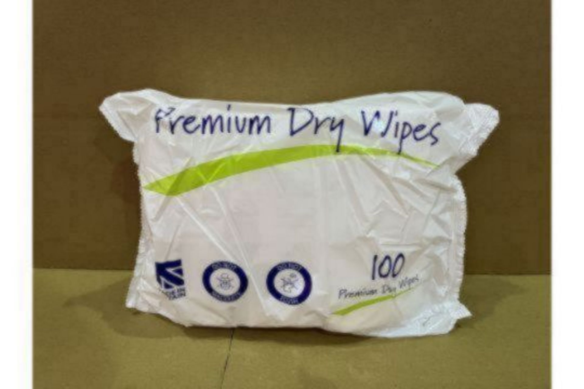 192 X BRAND NEW PACKS OF 100 PREMIUM DRY WIPES IN 3 BOXES R15
