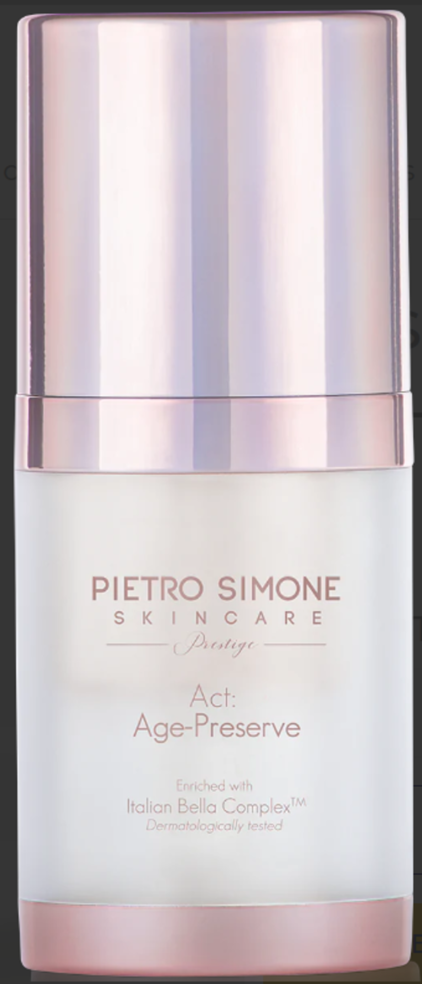 Pietro Simone Skincare: PRESTIGE ACT: AGE-PRESERVE 30ML. RRP £265.00. Age-Preserve is an