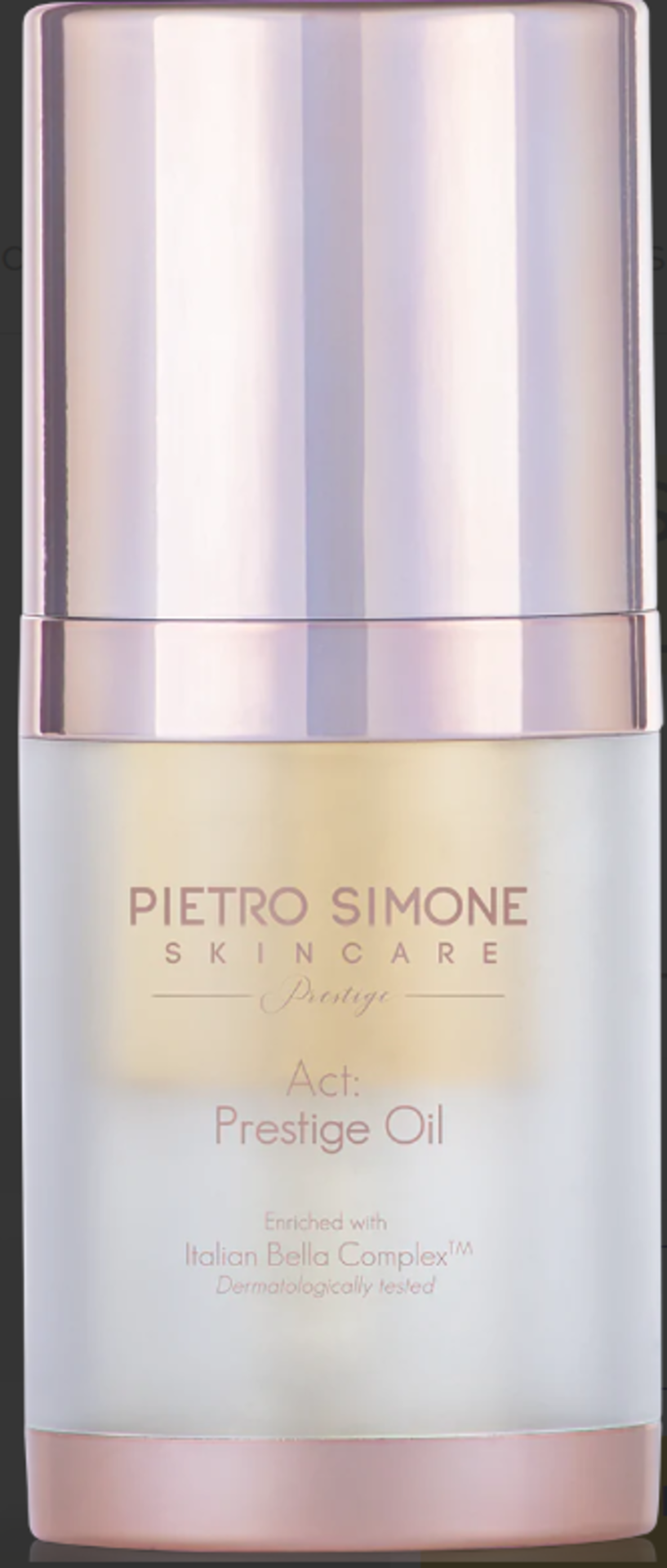 TRADE LOT: 15 X Pietro Simone Skincare: PRESTIGE ACT: PRESTIGE OIL 30ML. RRP £125.00. The highly-