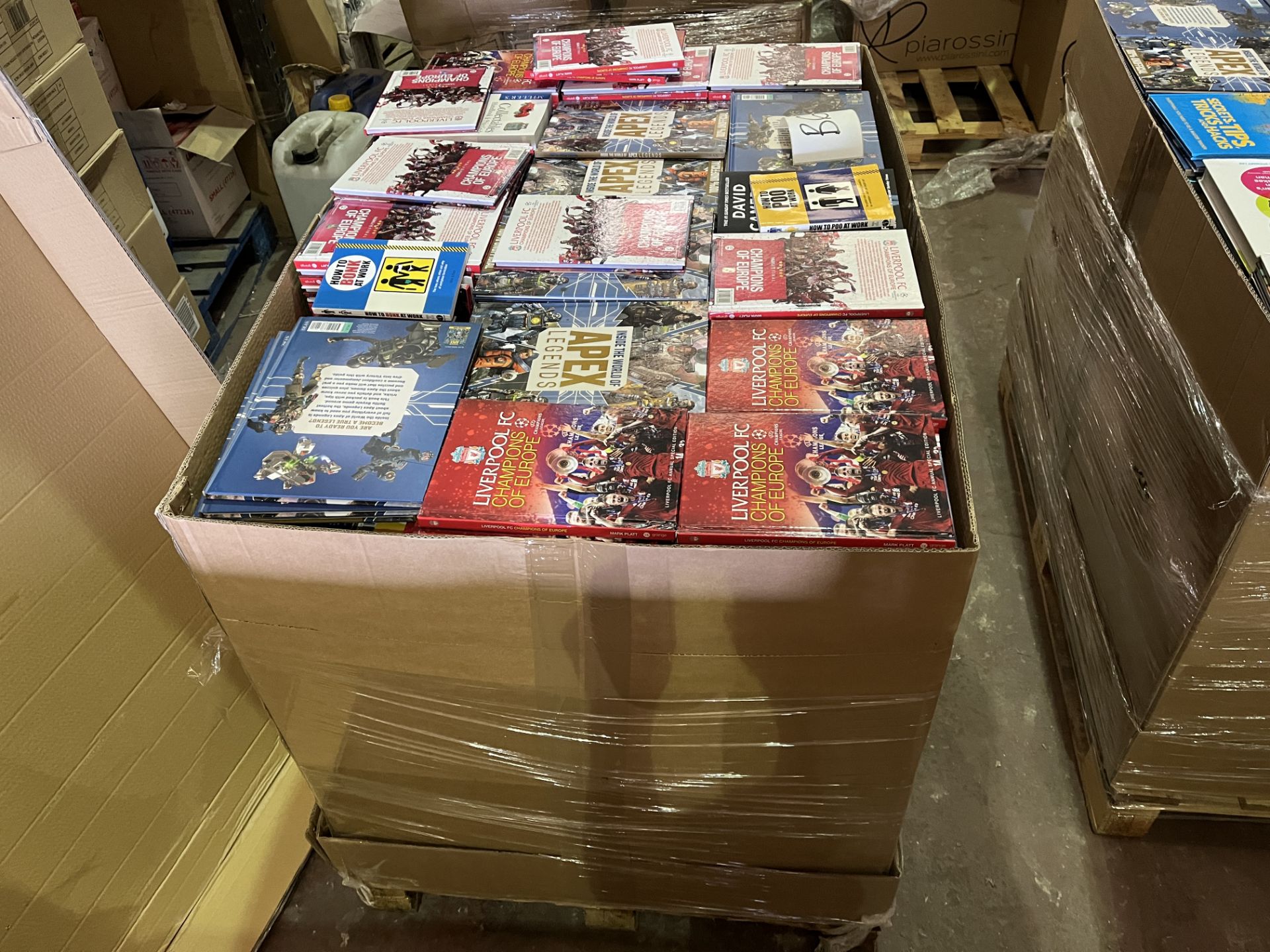 (B6) PALLET TO CONTAIN 551KG OF NEW BOOKS WITH AN ORIGINAL RRP VALUE OF £22,517.90. INCLUDES BOTH