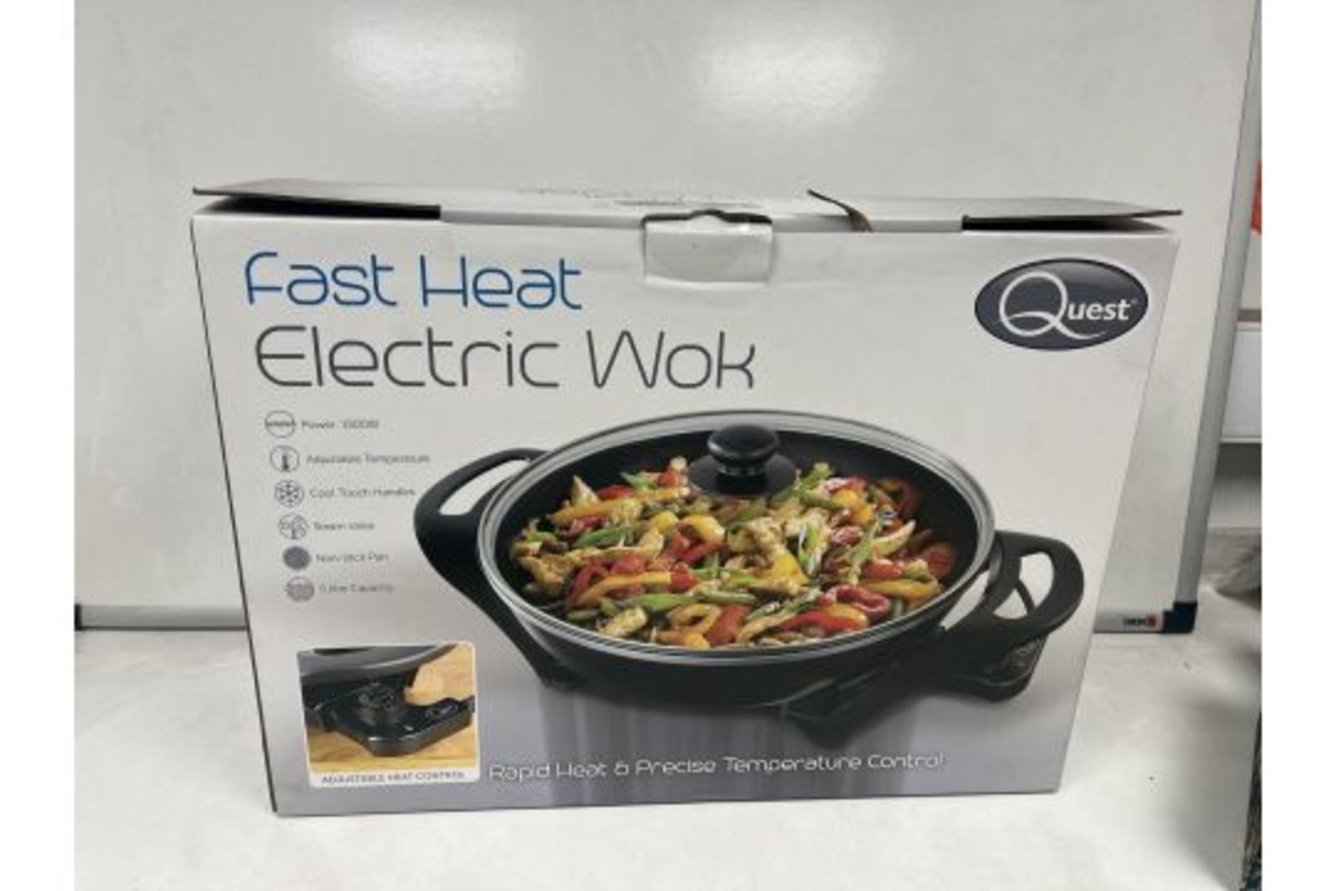 BRAND NEW QUEST 1500W FAST HEAT ELECTRIC WOK R4