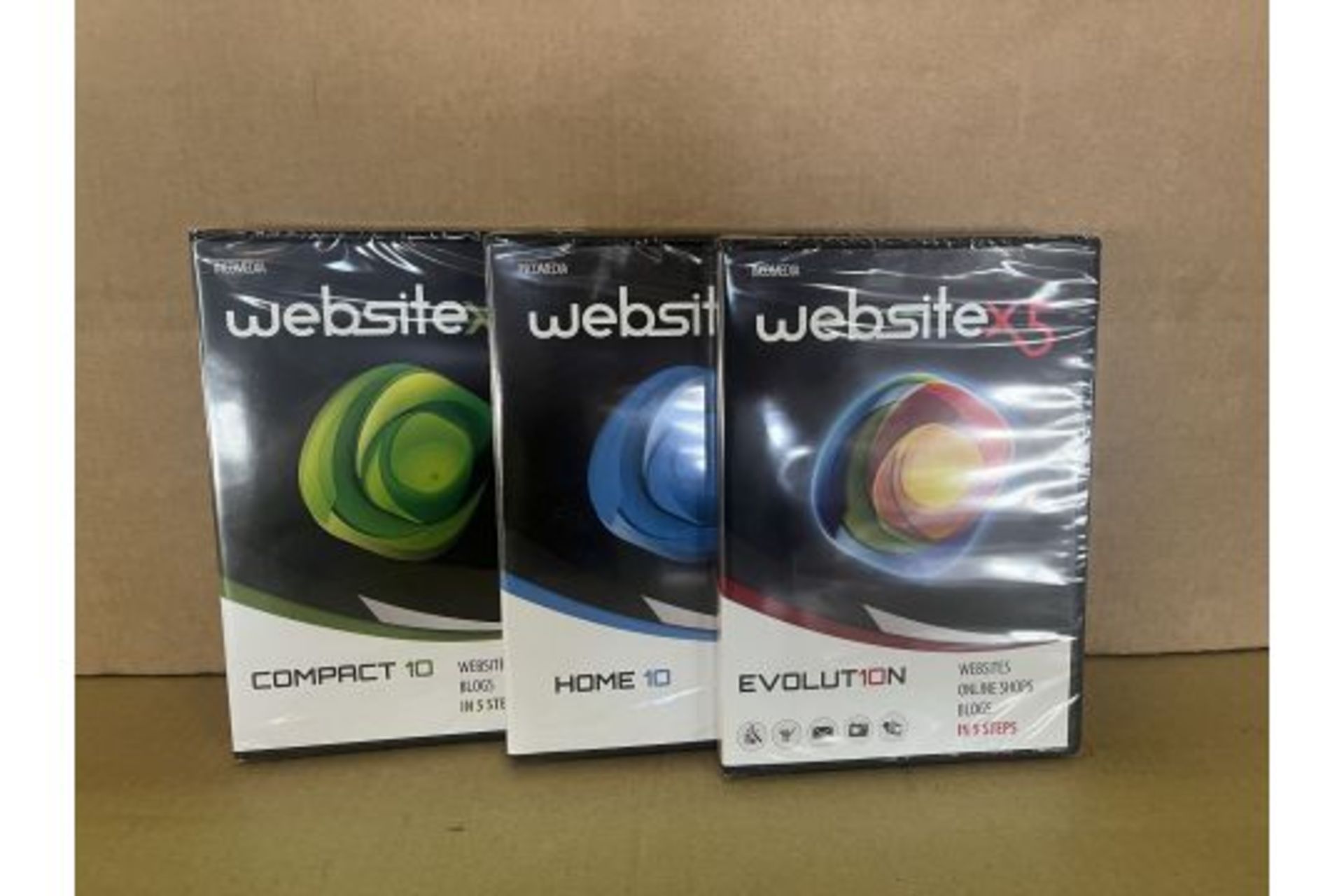 50 X BRAND ENW ASSORTED INCOMEDIA WEBSITEX5 WEBSITE IN 5 STEPS (HOME, EVOLUTION,COMPACT) R15