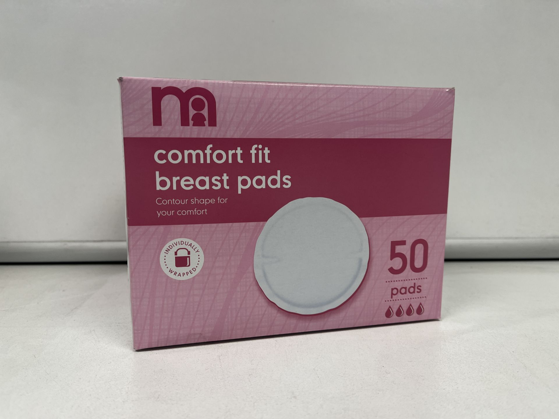 150 X BRAND NEW PACKS OF 50 MOTHERCARE COMFORT FIT BREAST PADS R2