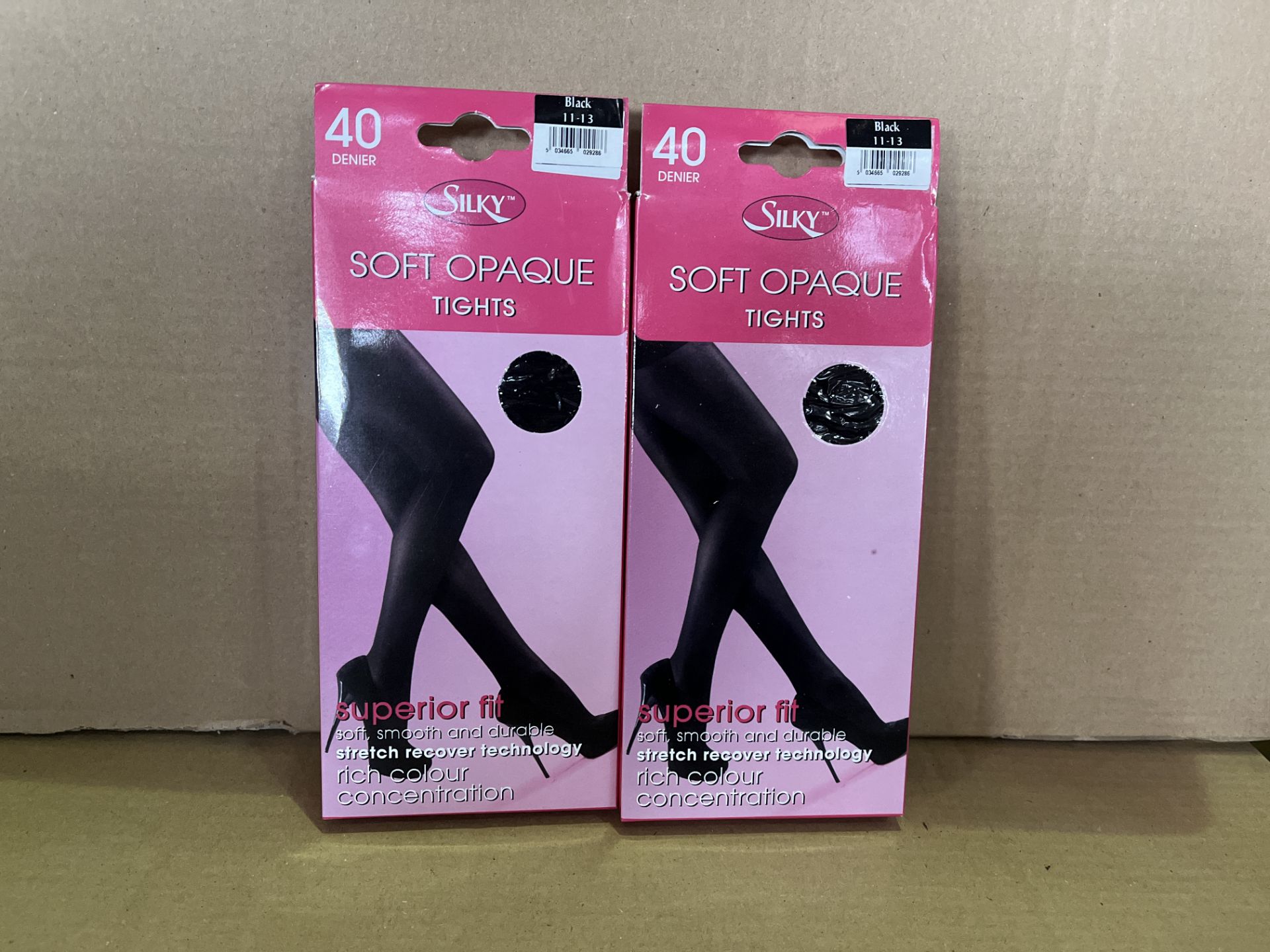 150 X BRAND NEW SILKY BLACK SOFT OPAQUE TIGHTS 40 DENIER 11-13 R15