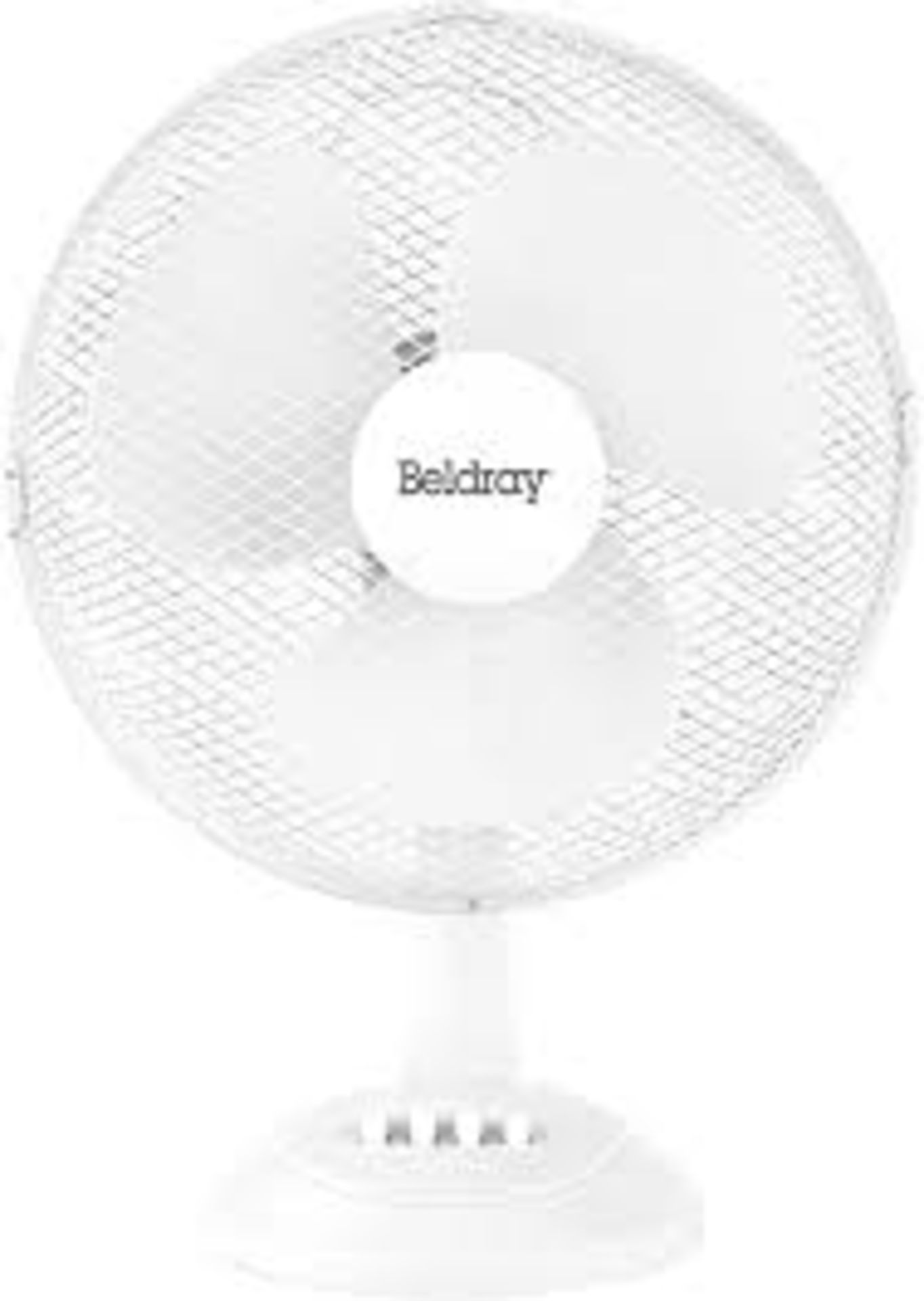 (REF118301) Beldray 12 Inch Oscillating Desk Fan RRP 29.99